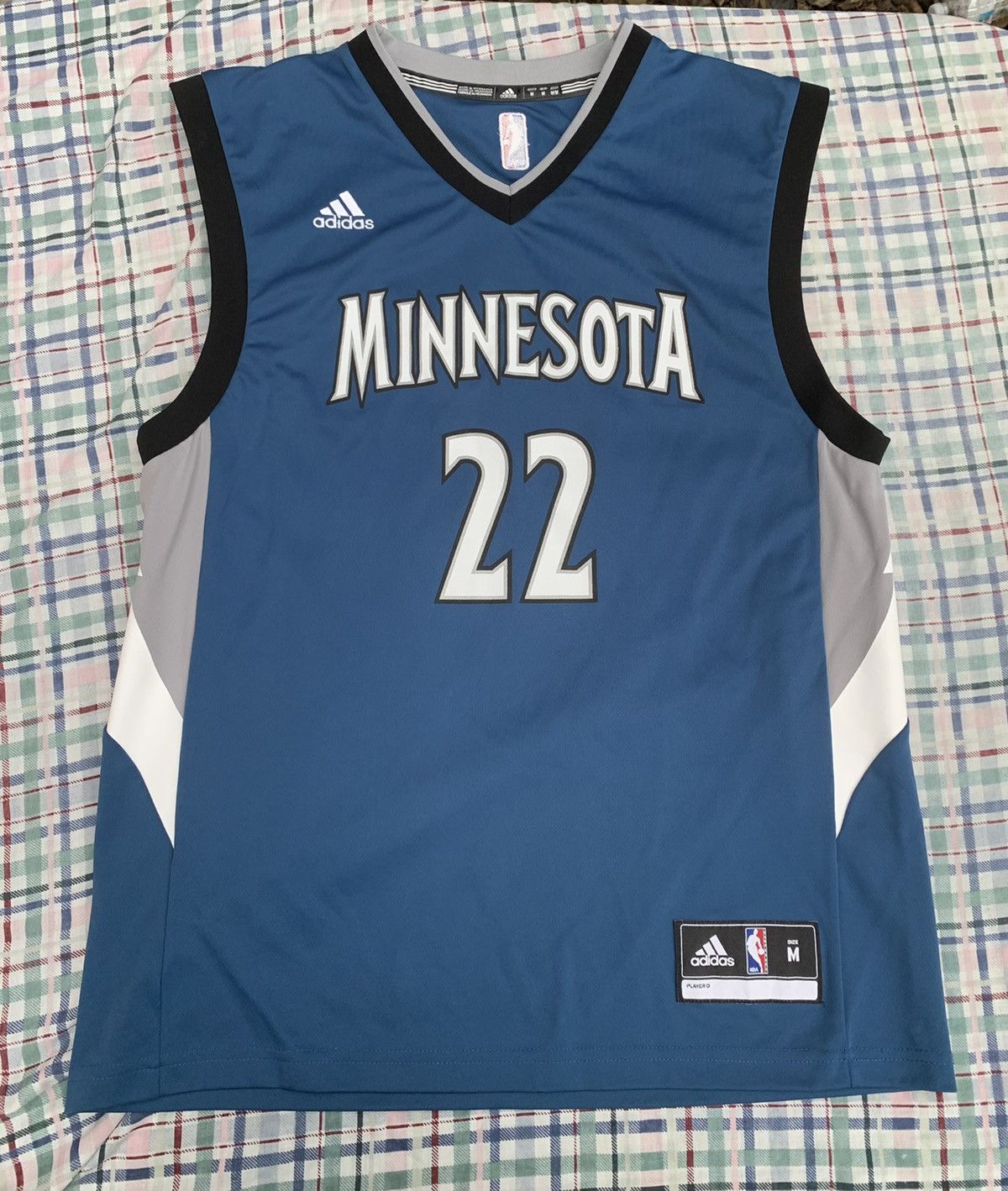 Adidas × NBA × Vintage Adidas NBA Minnesota Timberwolves Andrew Wiggins Jersey Size US M / EU 48-50 / 2 - 1 Thumbnail