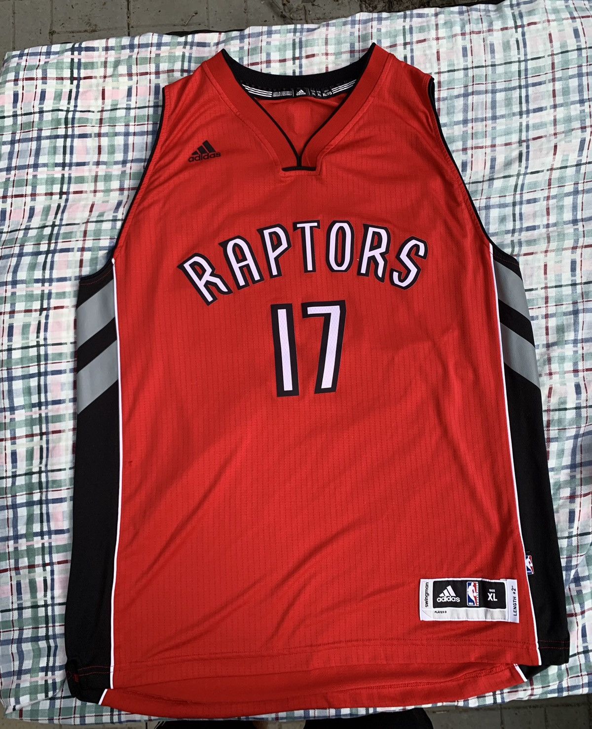 Adidas × NBA Adidas Toronto Raptors Jonas Valanciunas NBA Jersey Size US XL / EU 56 / 4 - 1 Thumbnail