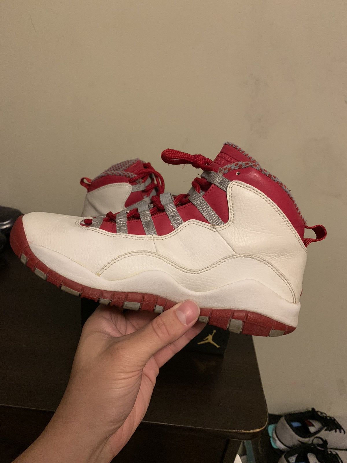 Jordan Brand × Nike Jordan 10 Red Steel 2005 Size US 6 / EU 39 - 2 Thumbnail