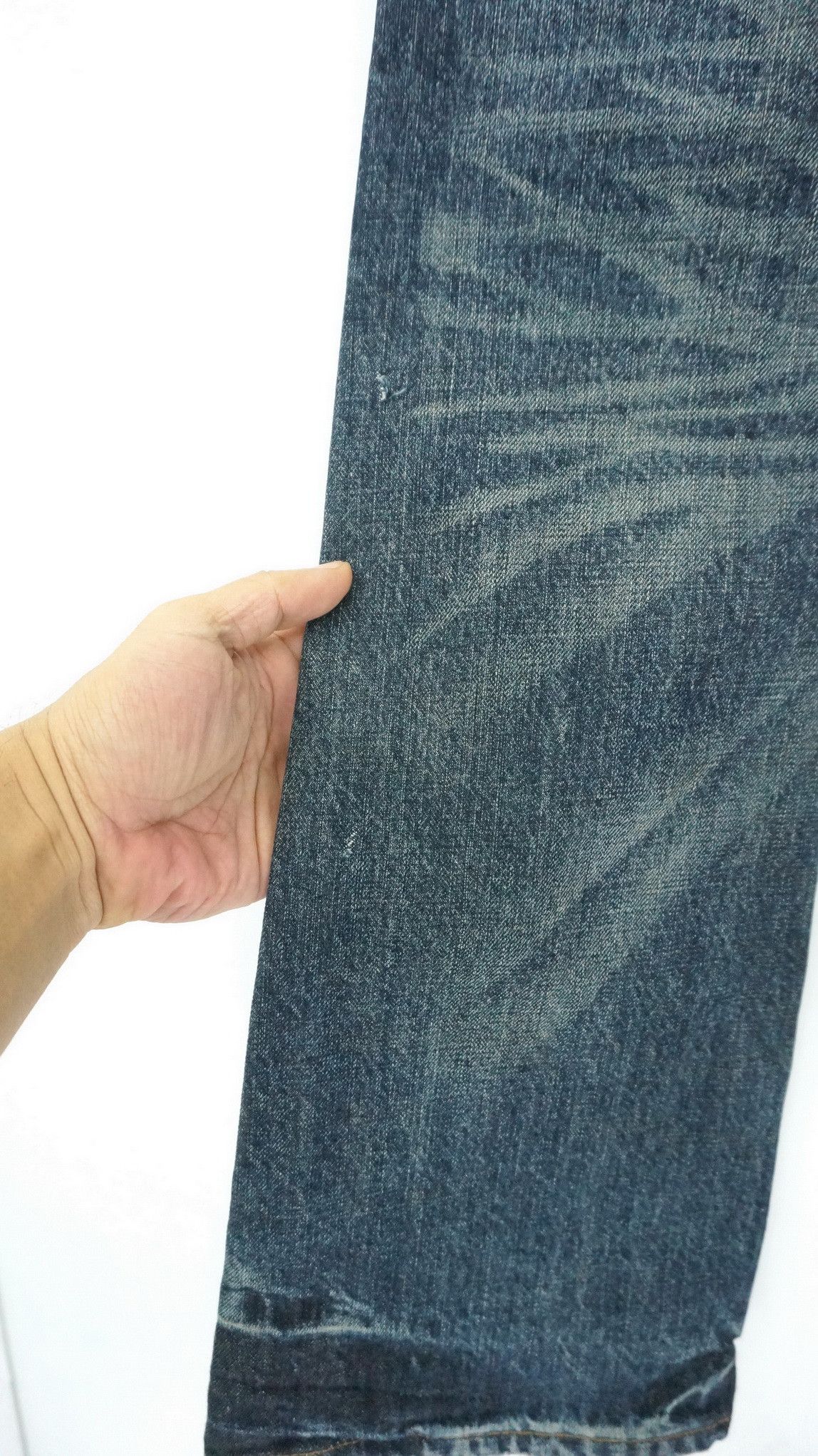 Japanese Brand Flare Vintage Distressed Boro Skinny Lowrise Jeans Size US 30 / EU 46 - 13 Thumbnail