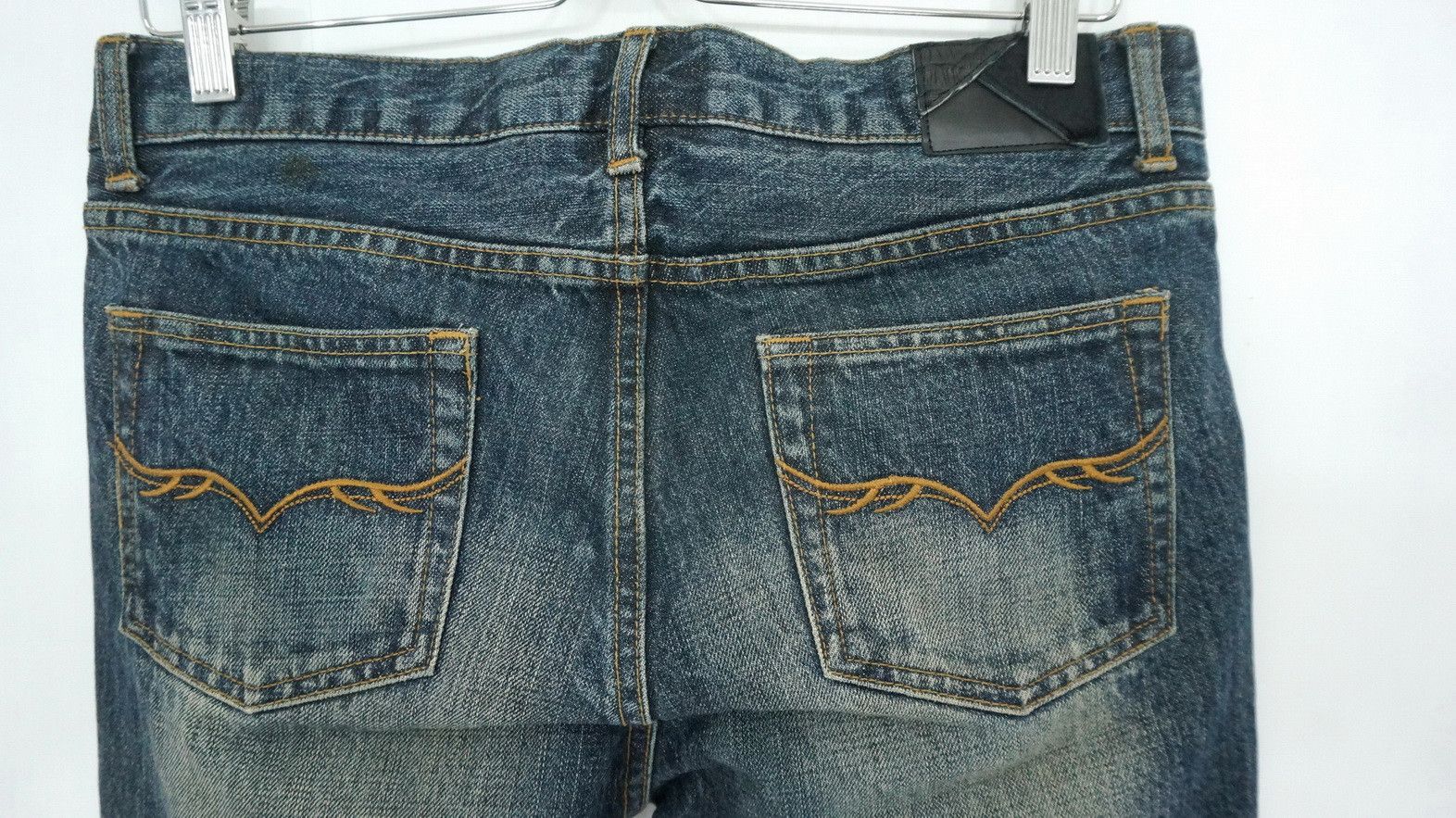 Japanese Brand Flare Vintage Distressed Boro Skinny Lowrise Jeans Size US 30 / EU 46 - 10 Thumbnail