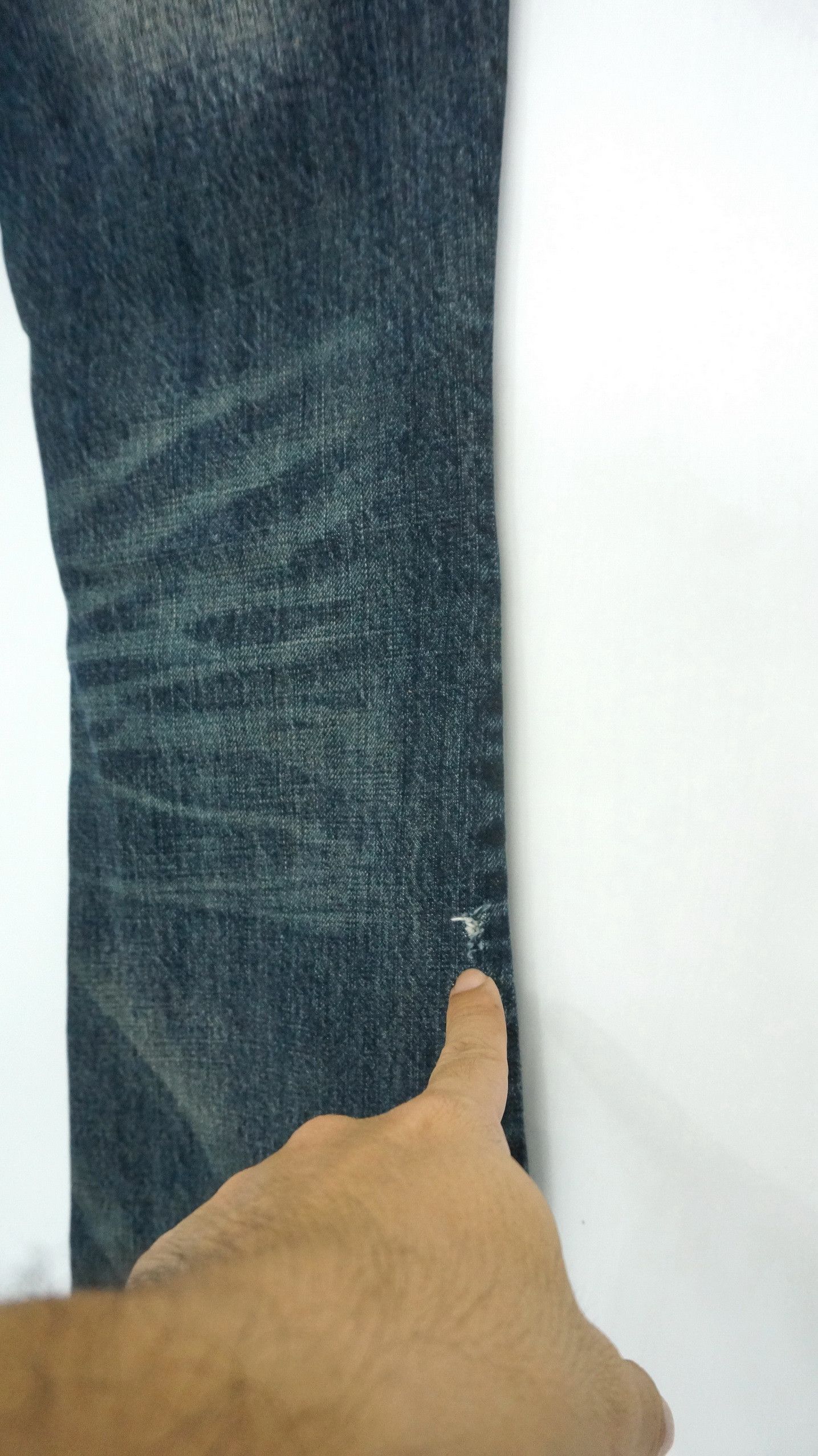 Japanese Brand Flare Vintage Distressed Boro Skinny Lowrise Jeans Size US 30 / EU 46 - 11 Thumbnail