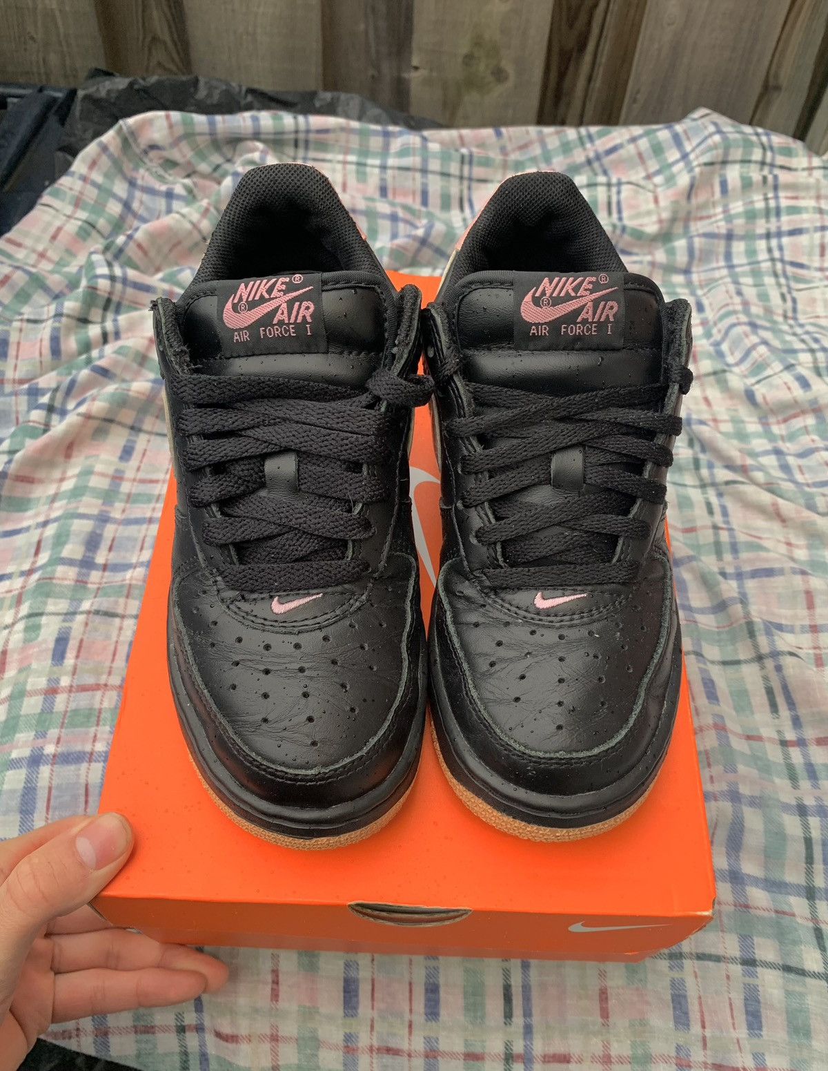 Vintage Nike Air Force Low Black / Pink