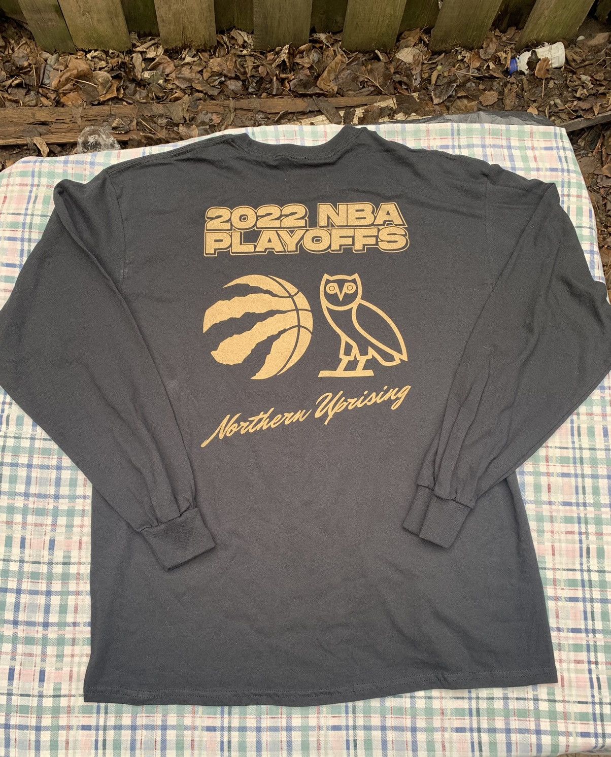 NBA × October's Very Own OVO x Raptors 2022 NBA Playoffs Long Sleeve Size US XL / EU 56 / 4 - 4 Thumbnail