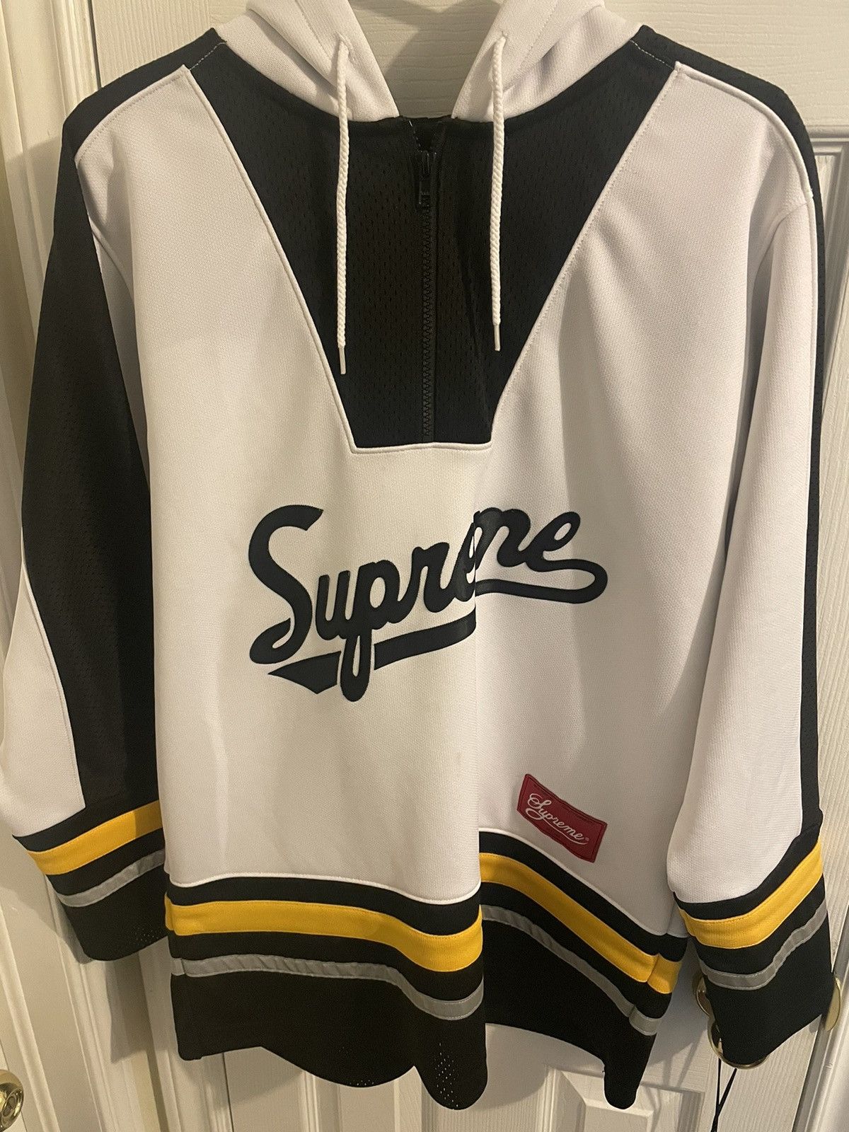 Supreme Supreme Hockey Jersey Hoodie Grailed