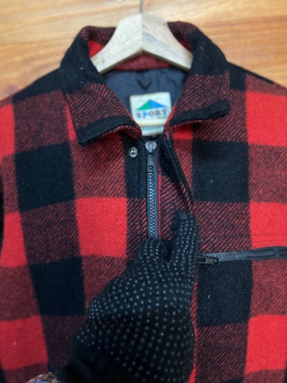 Vintage VINTAGE SPORT SHACK WOOL PLAID JACKET Size US L / EU 52-54 / 3 - 5 Thumbnail