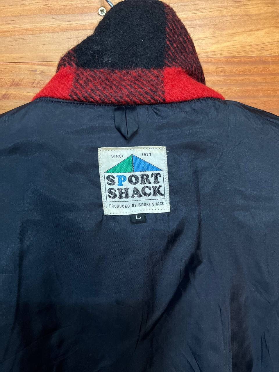 Vintage VINTAGE SPORT SHACK WOOL PLAID JACKET Size US L / EU 52-54 / 3 - 12 Thumbnail