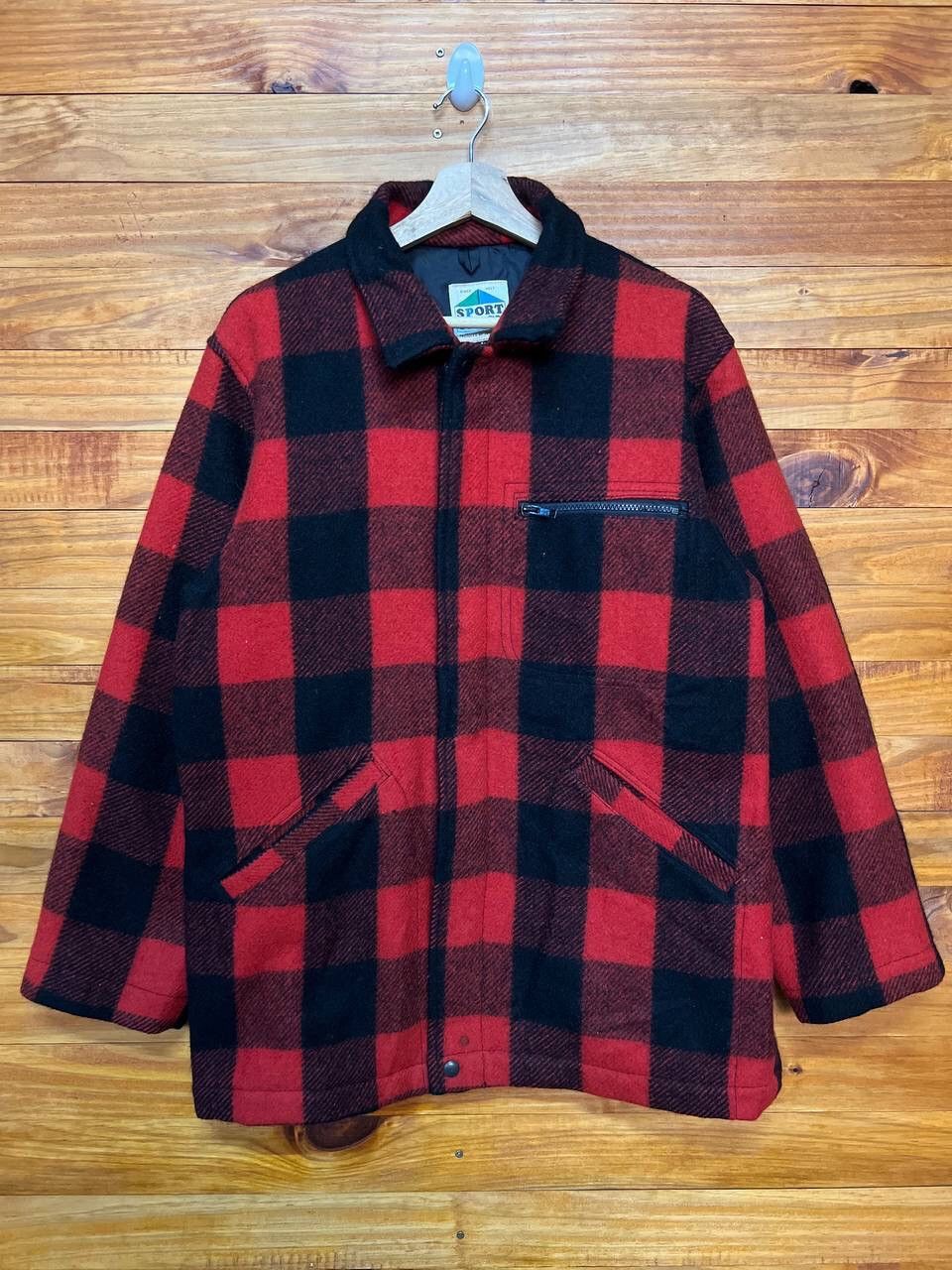 Vintage VINTAGE SPORT SHACK WOOL PLAID JACKET Size US L / EU 52-54 / 3 - 1 Thumbnail