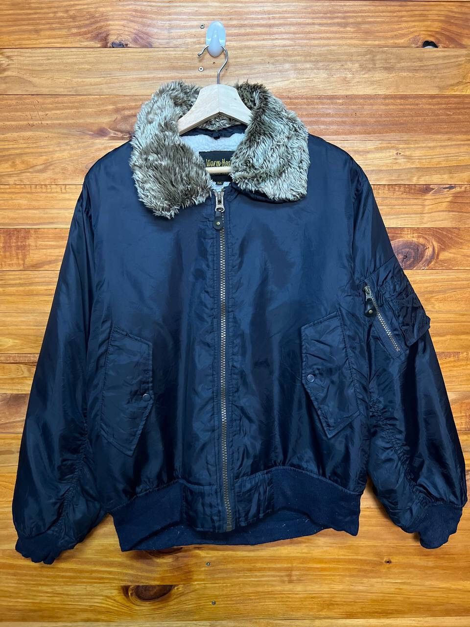 WARM HEART SHERPA LINED BOMBER JACKET