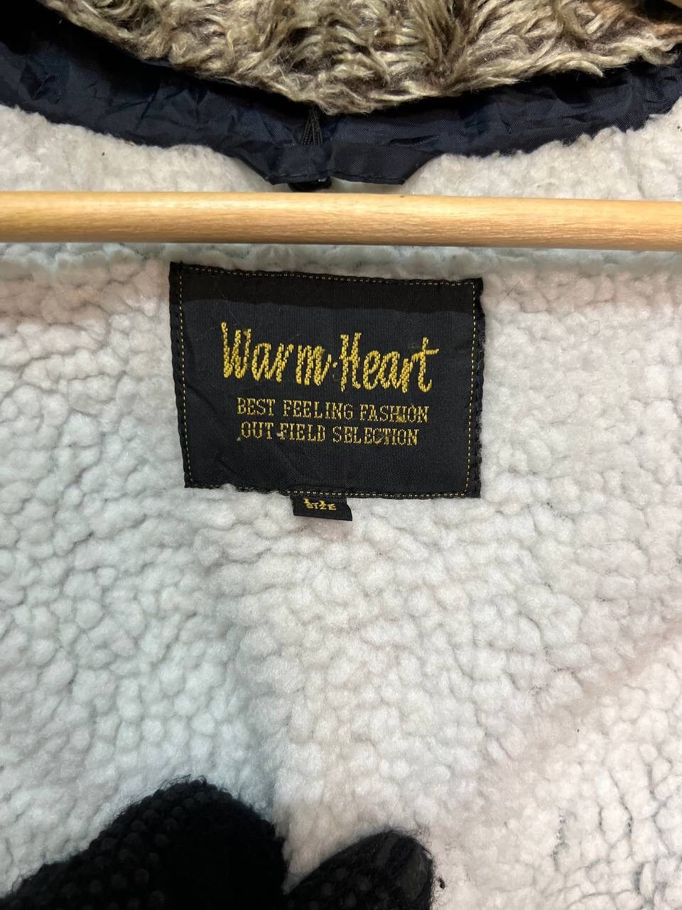 Vintage WARM HEART SHERPA LINED BOMBER JACKET Size US L / EU 52-54 / 3 - 10 Thumbnail