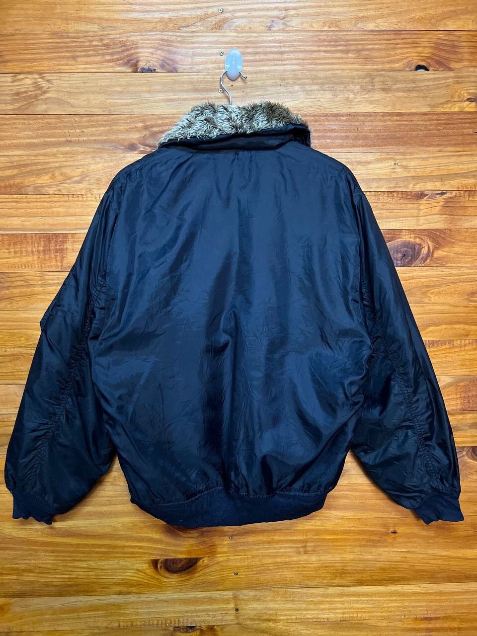 Vintage WARM HEART SHERPA LINED BOMBER JACKET Size US L / EU 52-54 / 3 - 8 Thumbnail