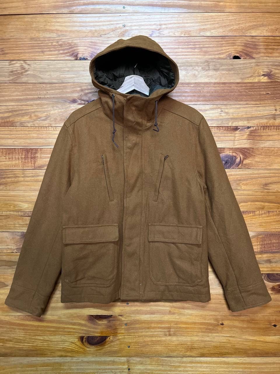 image of Global Work Hoodie Wool Field Jacket, Men's (Size Medium)