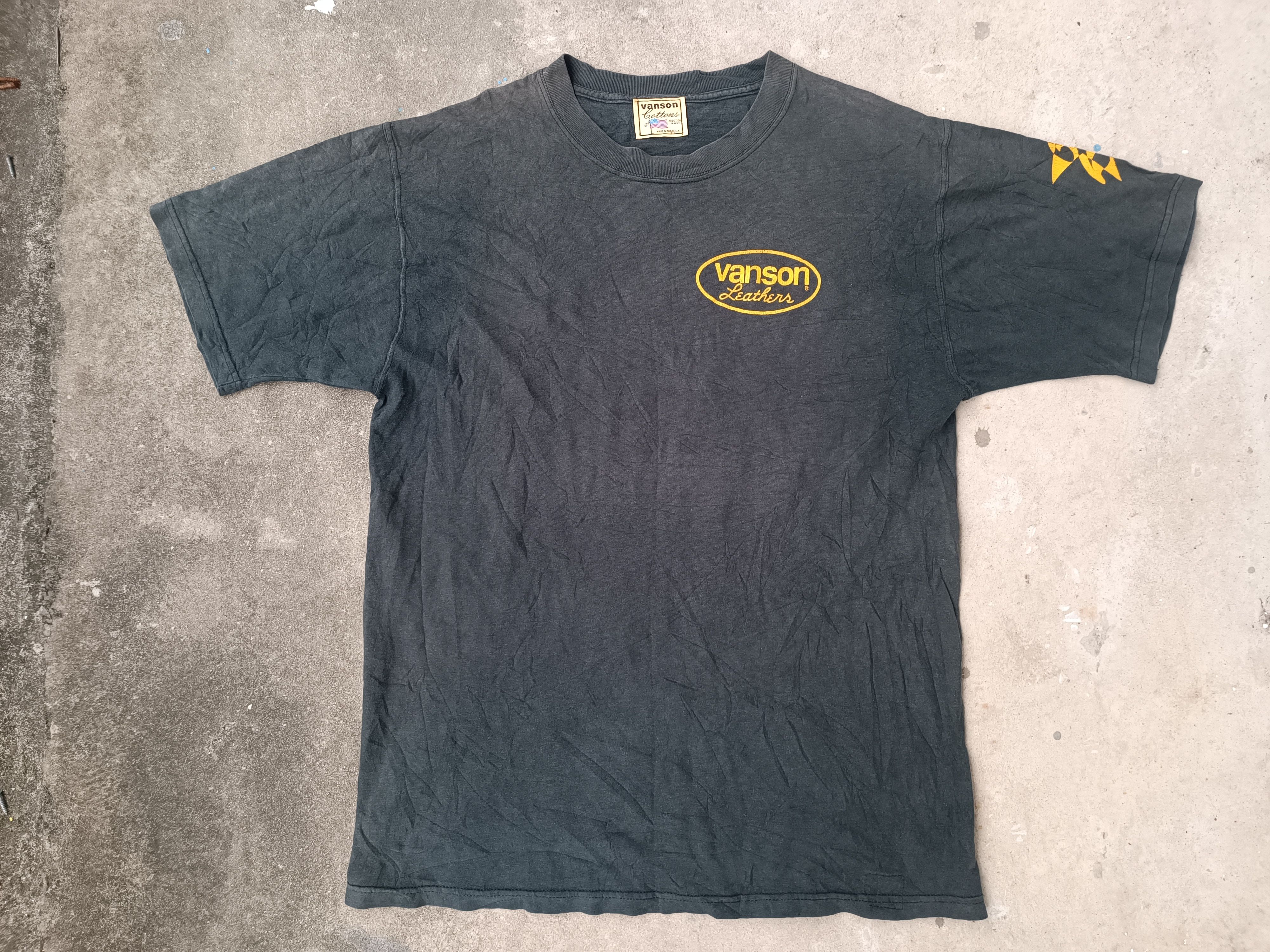 Vanson Leathers vintage t shirt vanson leathers Size US L / EU 52-54 / 3 - 2 Thumbnail
