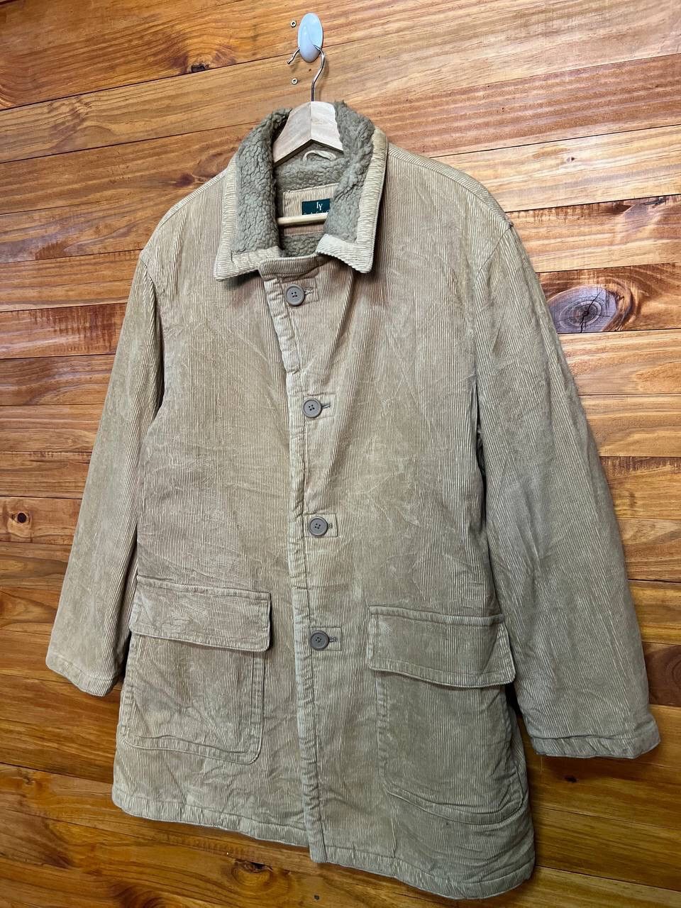 Vintage VINTAGE IY BASIC CORDUROY FLEECE LINED JACKET Size US L / EU 52-54 / 3 - 3 Thumbnail