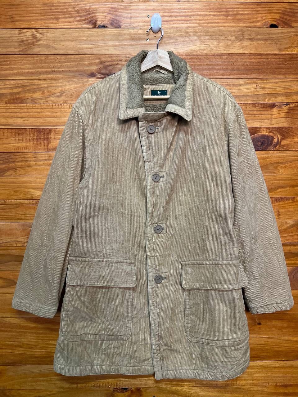 Vintage VINTAGE IY BASIC CORDUROY FLEECE LINED JACKET Size US L / EU 52-54 / 3 - 1 Thumbnail