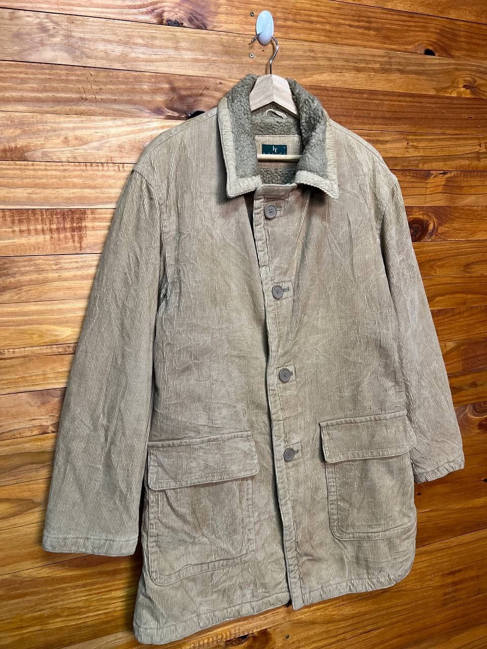 Vintage VINTAGE IY BASIC CORDUROY FLEECE LINED JACKET Size US L / EU 52-54 / 3 - 2 Thumbnail