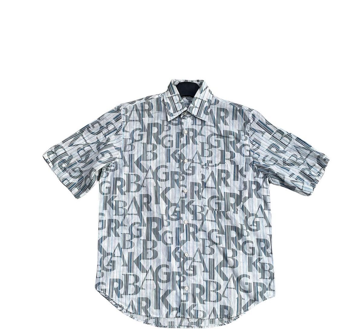 Aigner × Designer × Le Grande Bleu (L.G.B.) Vintage Aigner Full Print Shirt Size US L / EU 52-54 / 3 - 1 Thumbnail