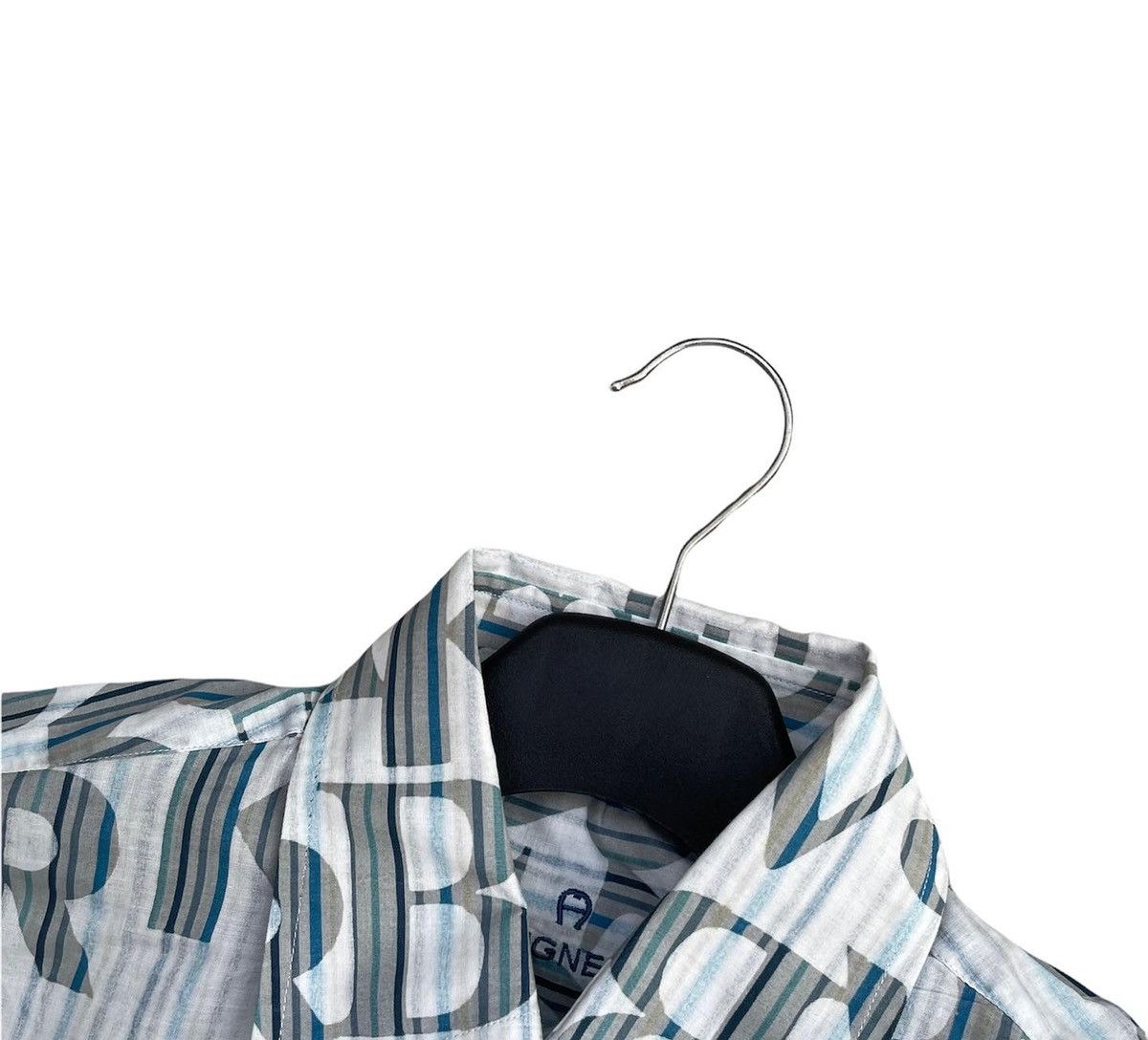 Aigner × Designer × Le Grande Bleu (L.G.B.) Vintage Aigner Full Print Shirt Size US L / EU 52-54 / 3 - 5 Thumbnail