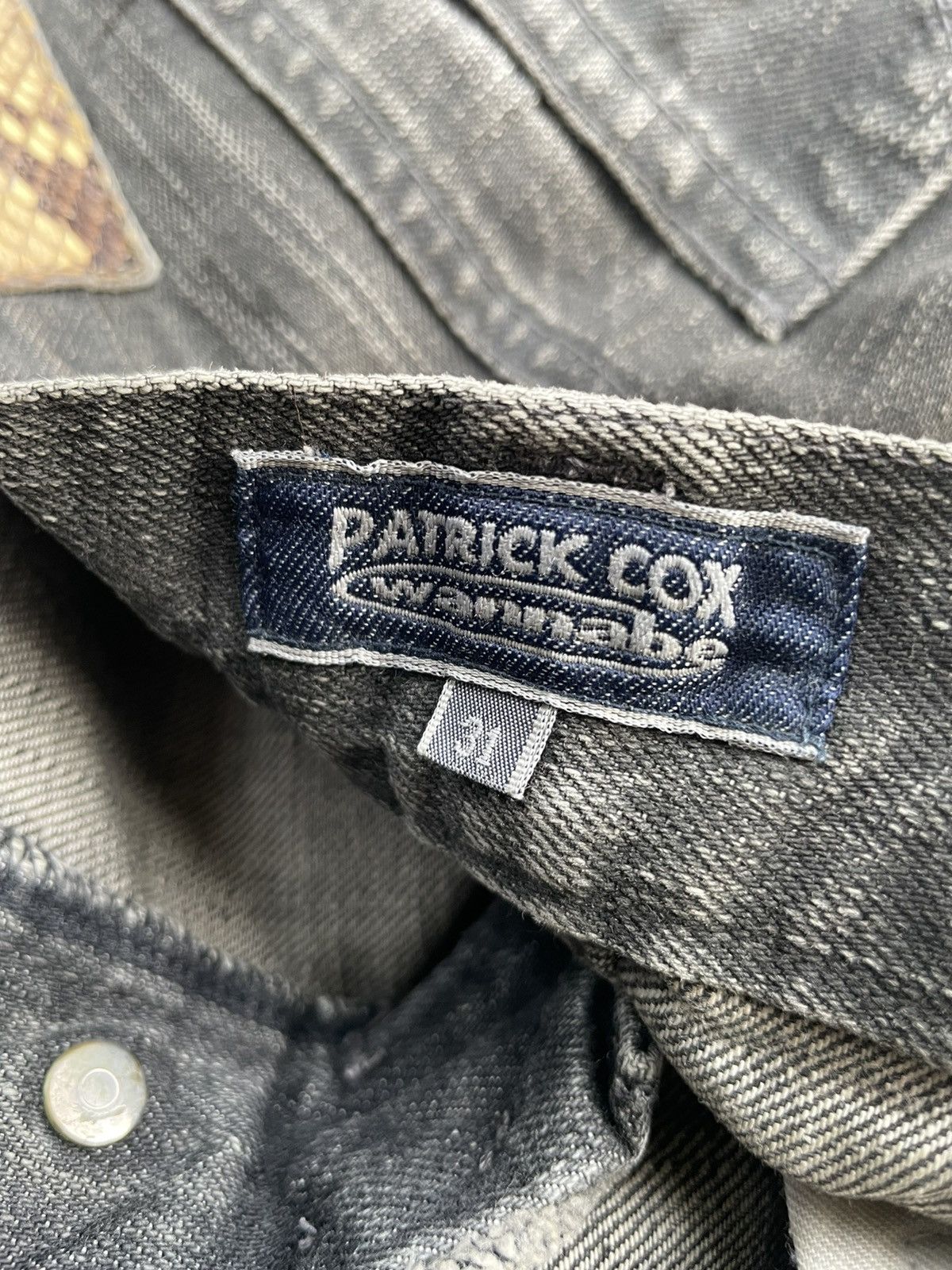 Patrick Cox Patrick Cox Wannabe Aging Wash Black Denim Size US 32 / EU 48 - 15 Thumbnail