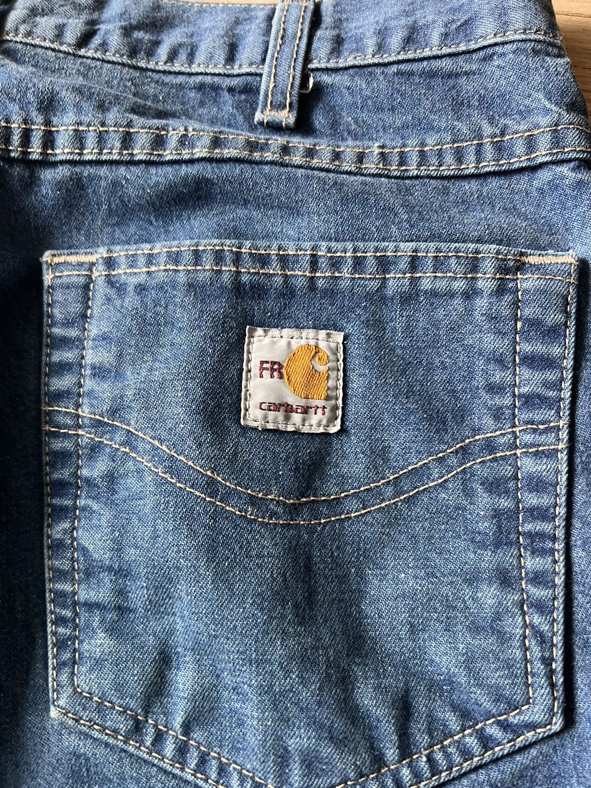 Carhartt × Vintage Vintage Carhartt Denim Workers Fire Resistant Pants Size US 34 / EU 50 - 6 Thumbnail
