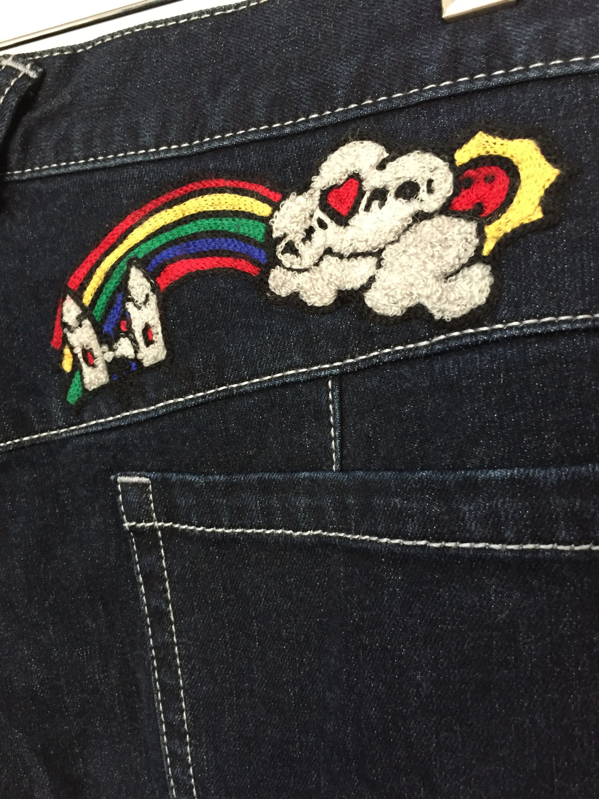 Iceberg × Jean Charles De Castelbajac × Vintage 1990s Castelbajac rainbow chain stitch pants Size US 34 / EU 50 - 6 Thumbnail