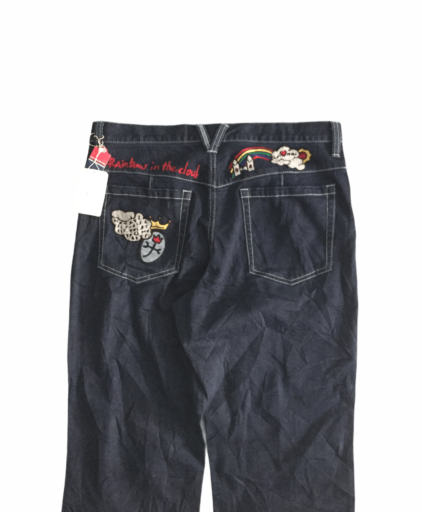 Iceberg × Jean Charles De Castelbajac × Vintage 1990s Castelbajac rainbow chain stitch pants Size US 34 / EU 50 - 1 Thumbnail