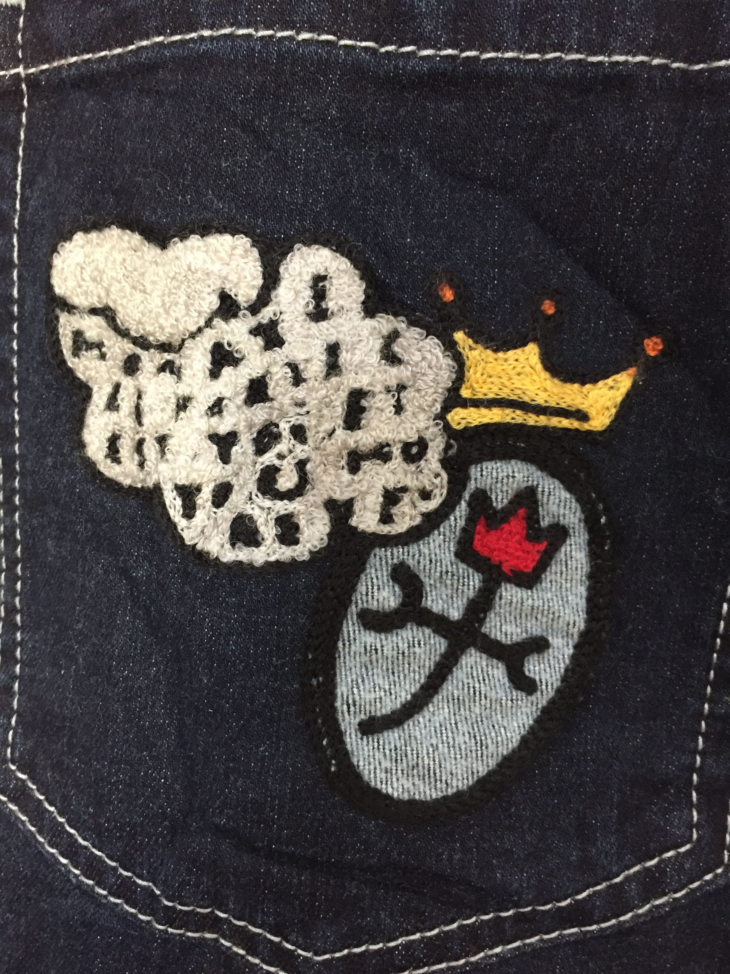 Iceberg × Jean Charles De Castelbajac × Vintage 1990s Castelbajac rainbow chain stitch pants Size US 34 / EU 50 - 7 Thumbnail