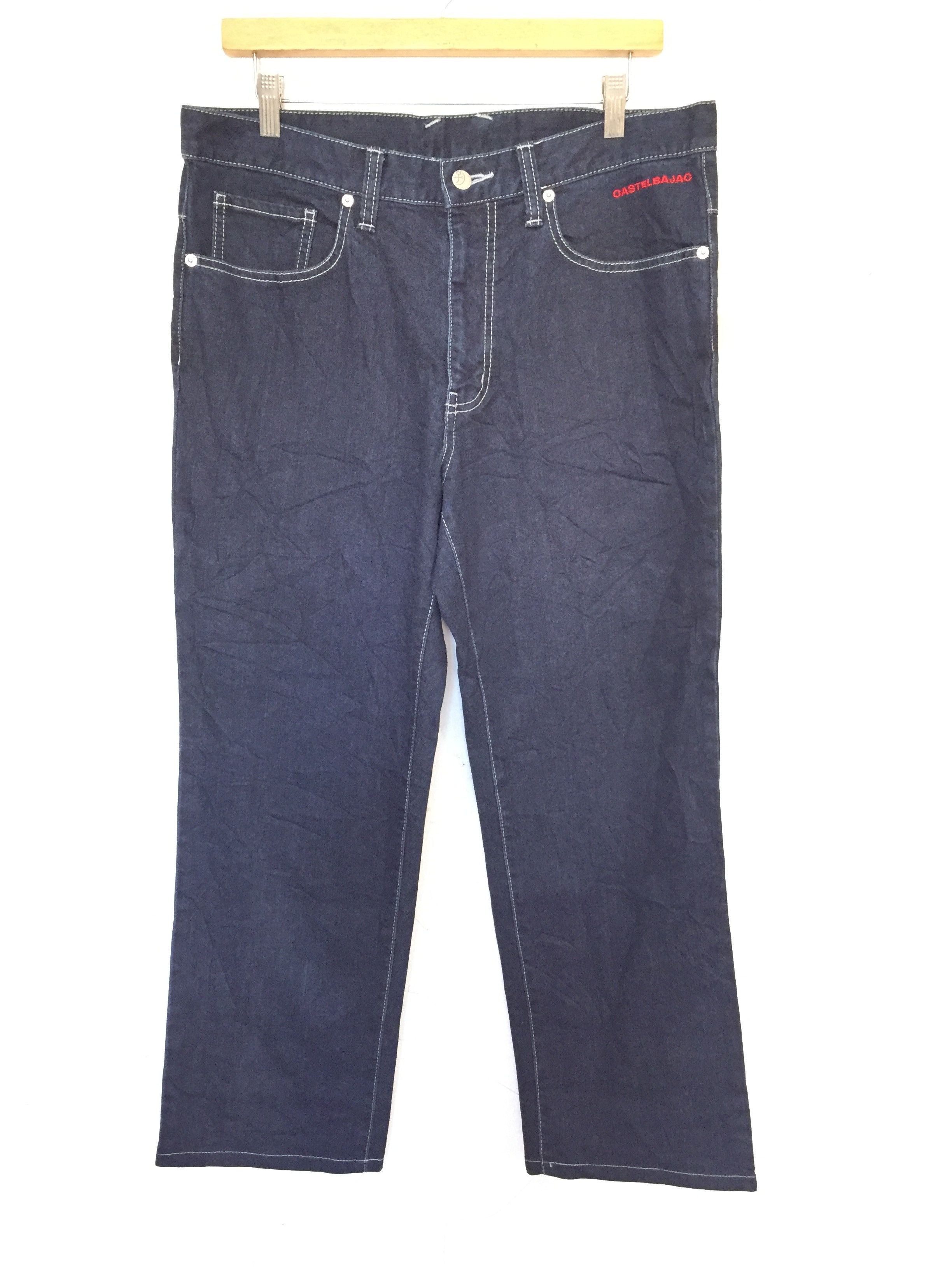 Iceberg × Jean Charles De Castelbajac × Vintage 1990s Castelbajac rainbow chain stitch pants Size US 34 / EU 50 - 9 Thumbnail