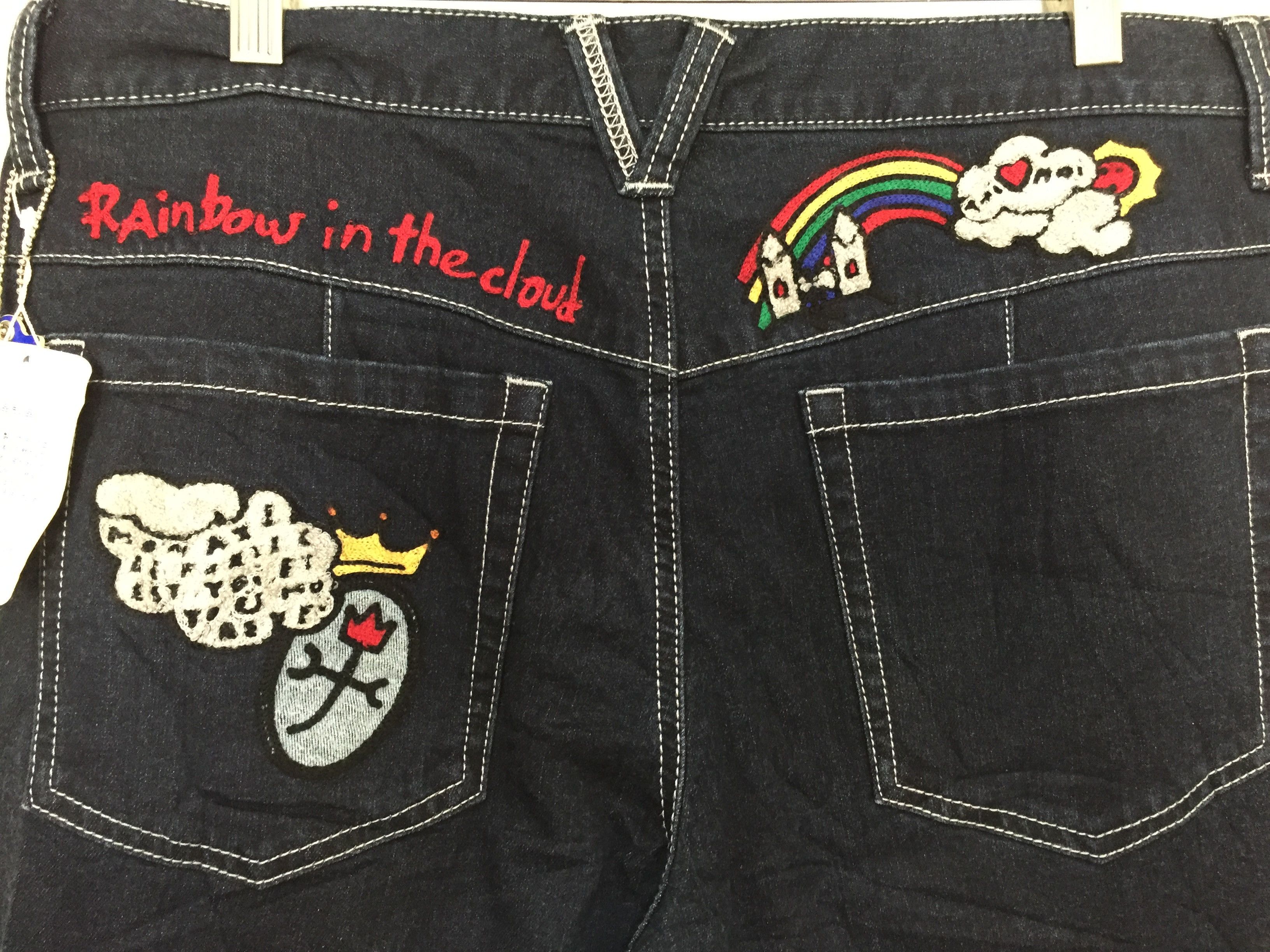Iceberg × Jean Charles De Castelbajac × Vintage 1990s Castelbajac rainbow chain stitch pants Size US 34 / EU 50 - 5 Thumbnail