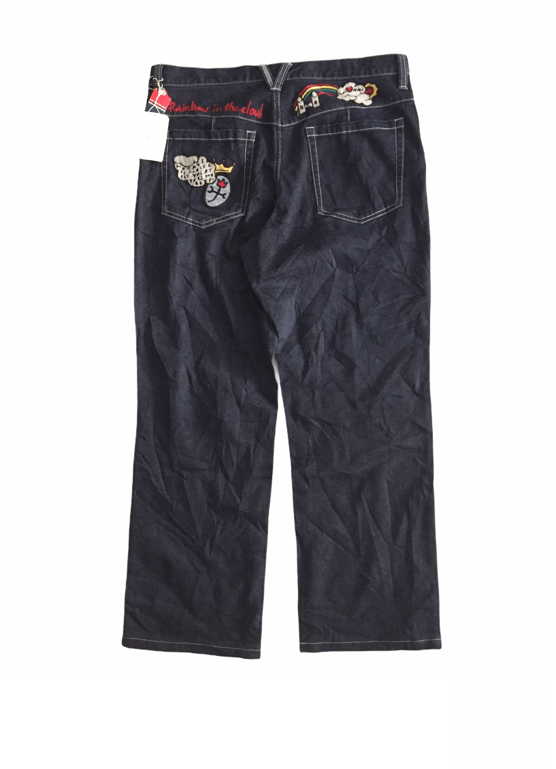 Iceberg × Jean Charles De Castelbajac × Vintage 1990s Castelbajac rainbow chain stitch pants Size US 34 / EU 50 - 2 Thumbnail