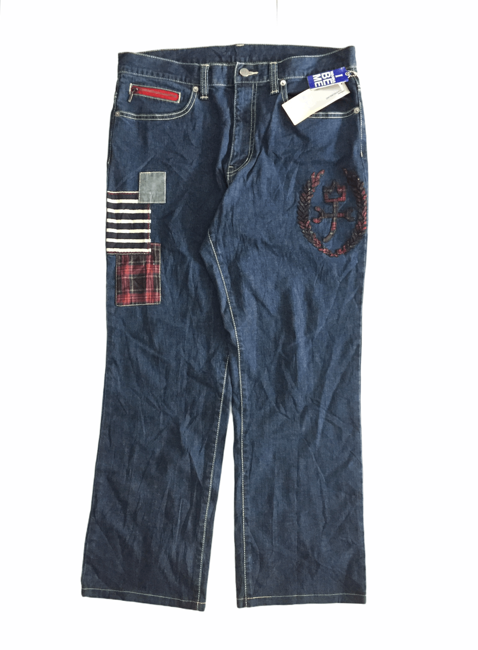 Iceberg NOS 90's Castelbajac Patchwork pants Size US 33 - 2 Thumbnail