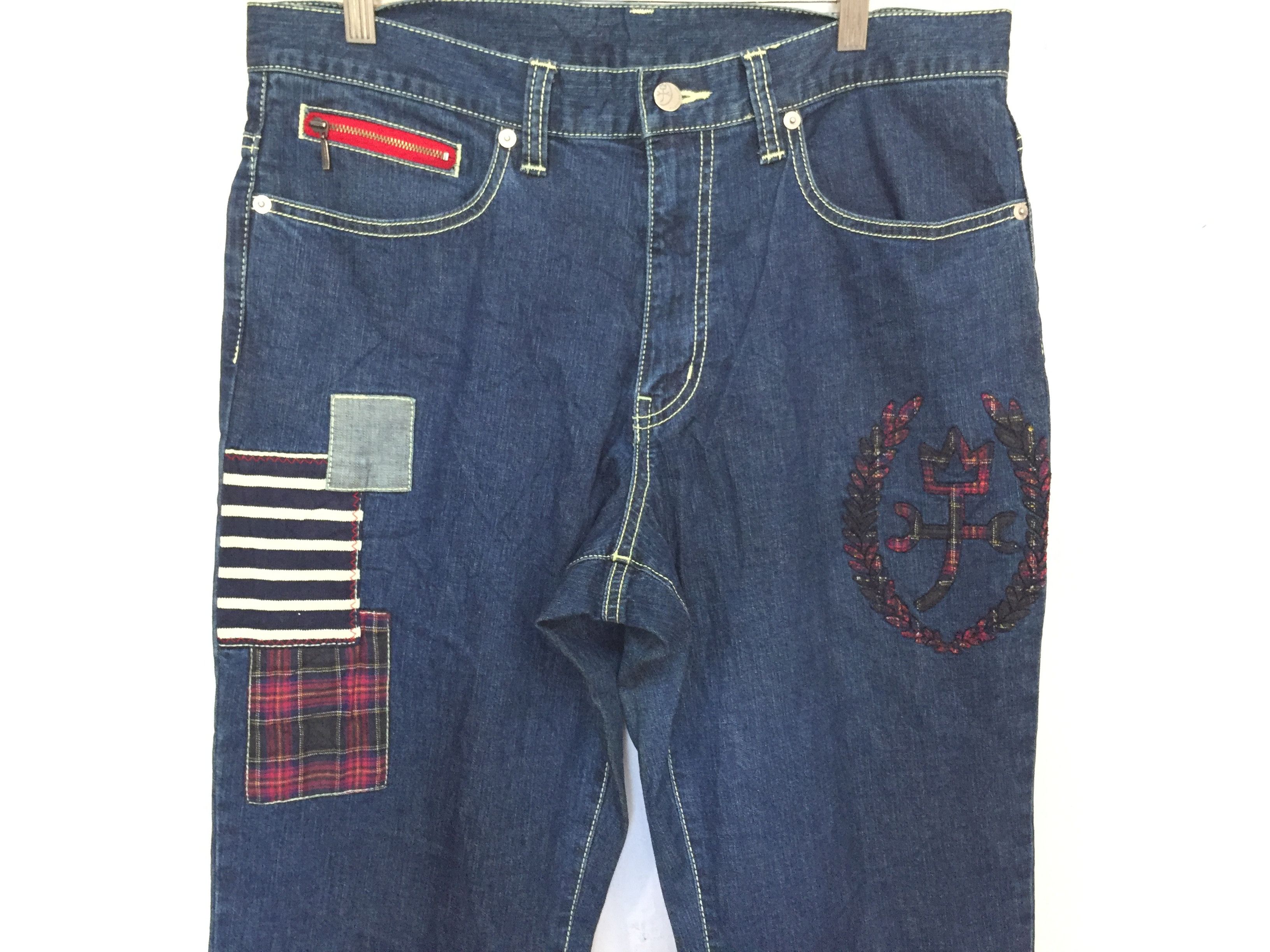 Iceberg NOS 90's Castelbajac Patchwork pants Size US 33 - 4 Thumbnail