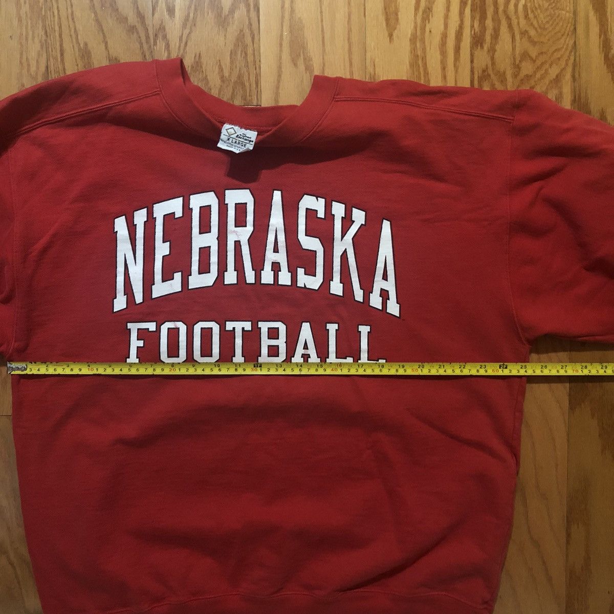 Vintage Vintage 90s Nebraska Football pullover Sweatshirt Crewneck Size US XL / EU 56 / 4 - 2 Thumbnail