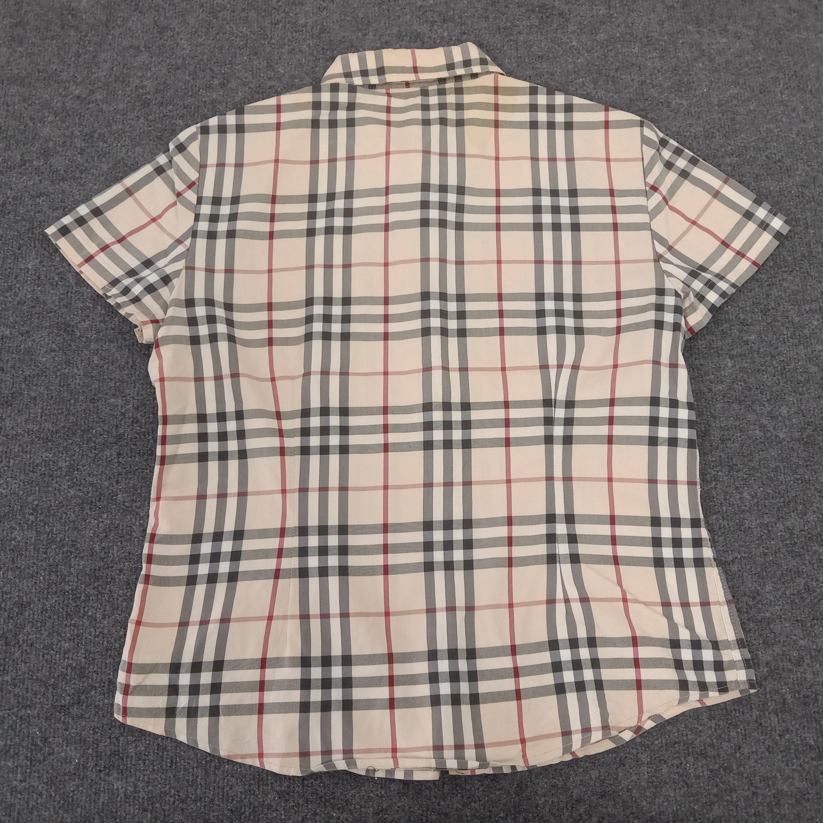 Burberry × Vintage Burberry London Nova Check Shirt Button Up Size M / US 6-8 / IT 42-44 - 2 Thumbnail