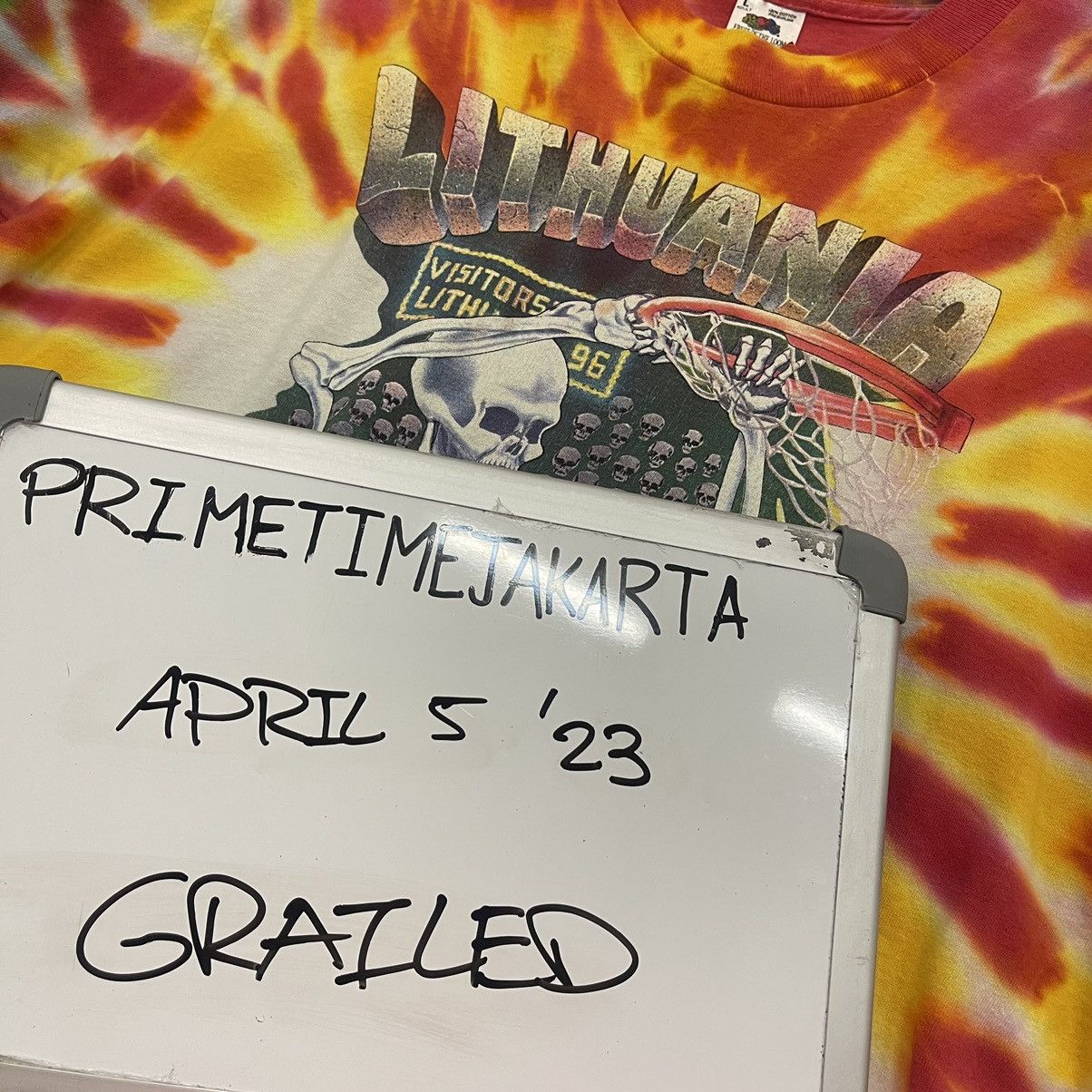 Vintage 92 Grateful Dead Lithuania Olympics Tee Size US L / EU 52-54 / 3 - 6 Thumbnail