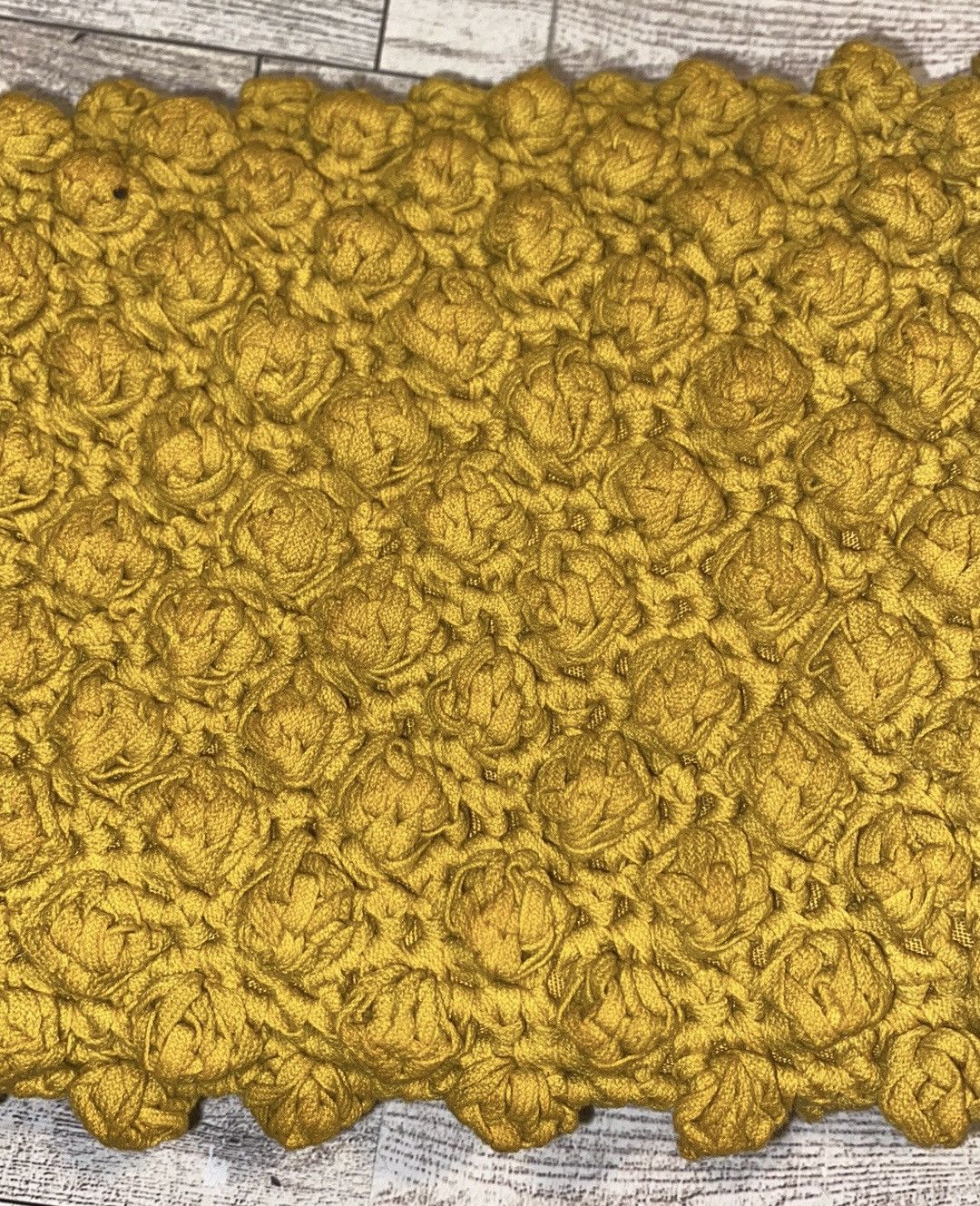 Other Mustard Yellow, Crochet, Retro, Embellished, Hand Purse Size ONE SIZE - 9 Thumbnail