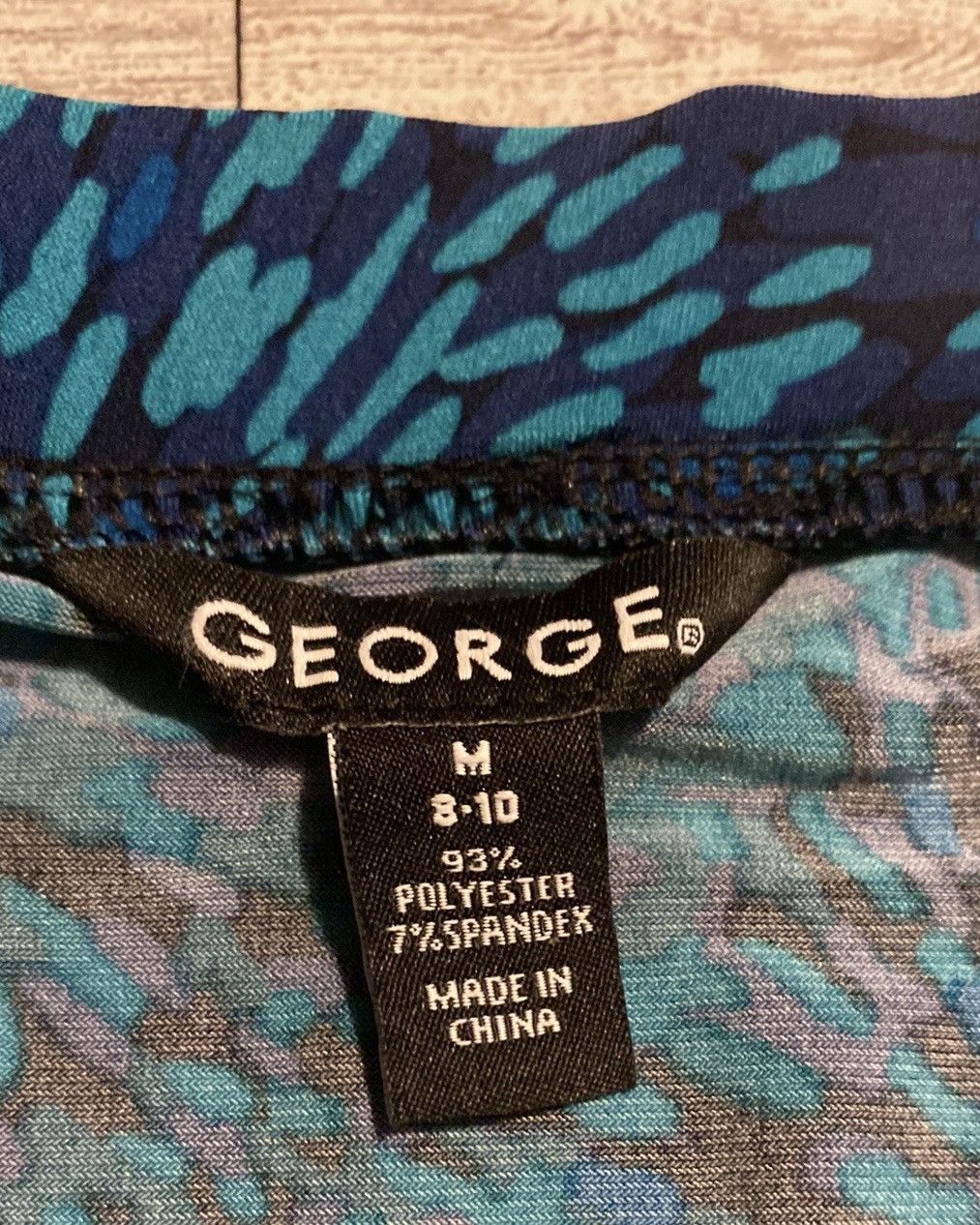George George, Retro, Teal & Turquoise Starburst Flare Skirt Size 30" / US 8 / IT 44 - 12 Thumbnail
