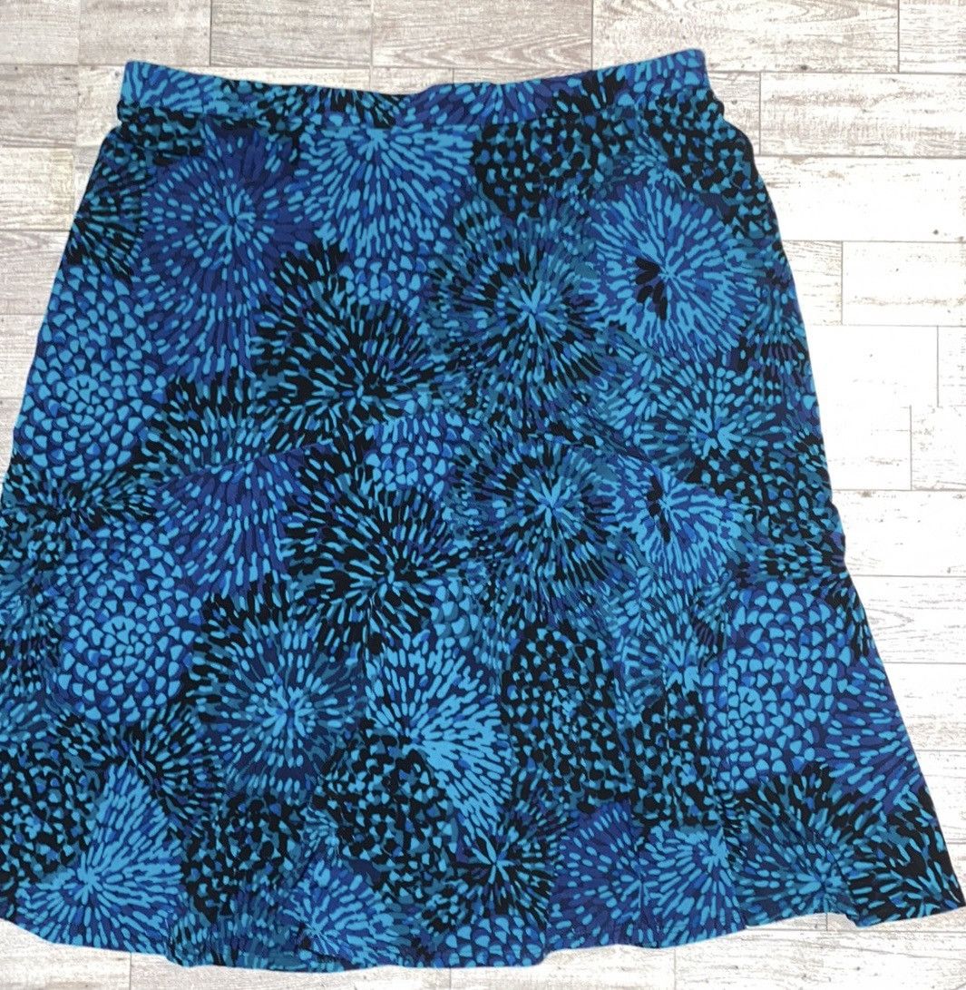 George George, Retro, Teal & Turquoise Starburst Flare Skirt Size 30" / US 8 / IT 44 - 14 Thumbnail