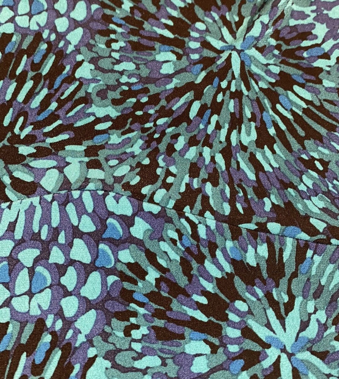 George George, Retro, Teal & Turquoise Starburst Flare Skirt Size 30" / US 8 / IT 44 - 13 Thumbnail