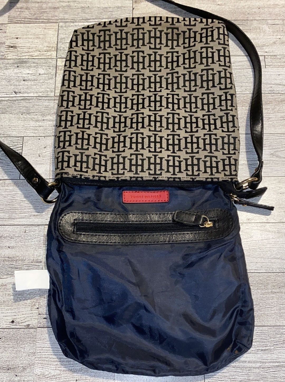Tommy Hilfiger × Vintage TH, Retro, Deadstock, Tan & Black, Shoulder Bag Size ONE SIZE - 9 Thumbnail