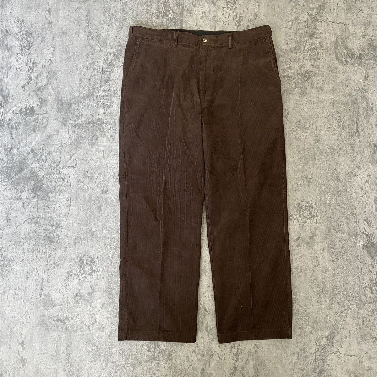 Vintage Vintage 90s Mocha Brown Baggy Skater Corduroy Wide Leg Pants Size US 38 / EU 54 - 1 Thumbnail