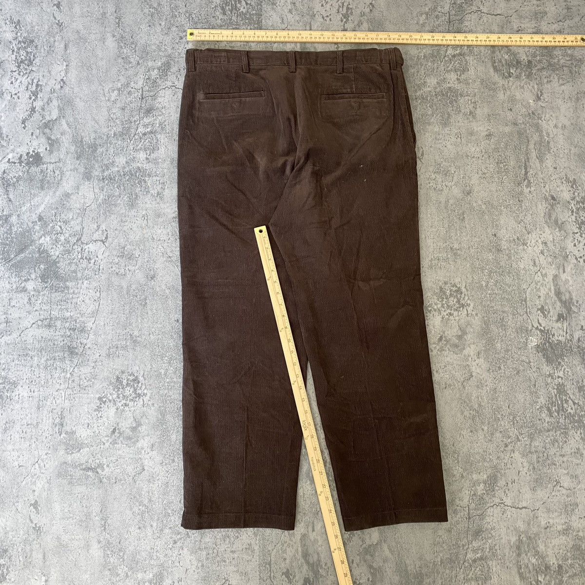 Vintage Vintage 90s Mocha Brown Baggy Skater Corduroy Wide Leg Pants Size US 38 / EU 54 - 4 Thumbnail