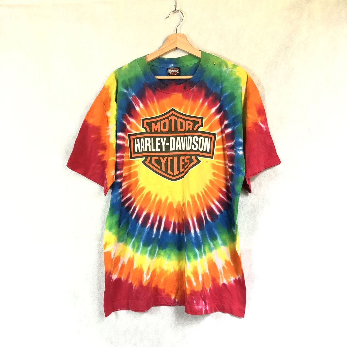 Harley Davidson × Vintage Vintage Harley Davidson Frederick Maryland Tie Dye Tee Size US XL / EU 56 / 4 - 2 Thumbnail