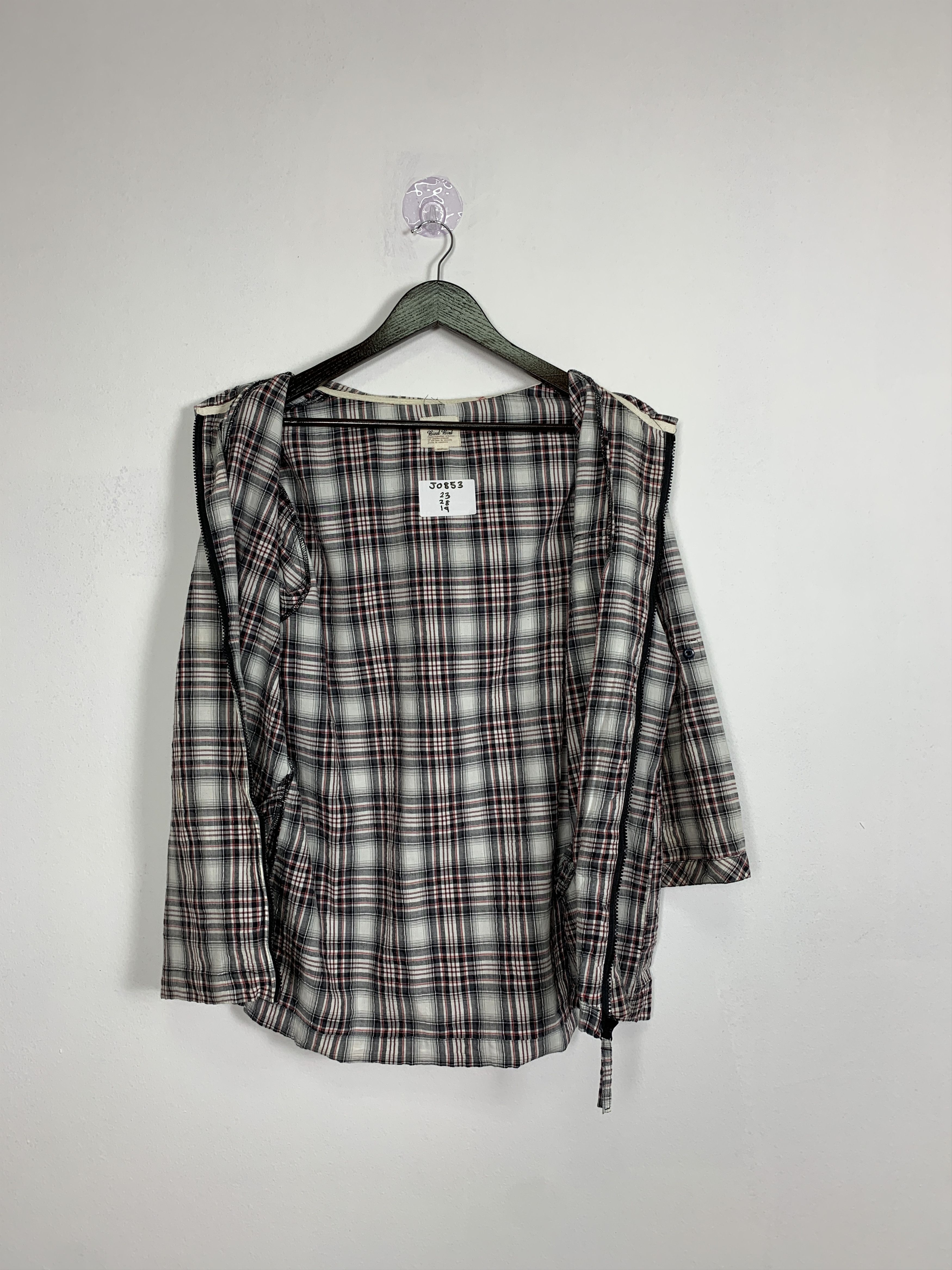 Flannel × Japanese Brand × Lumberjack Vintage BICOL BLIND Cotton Checkered Zip UP Hoodie Jacket Size US M / EU 48-50 / 2 - 6 Thumbnail