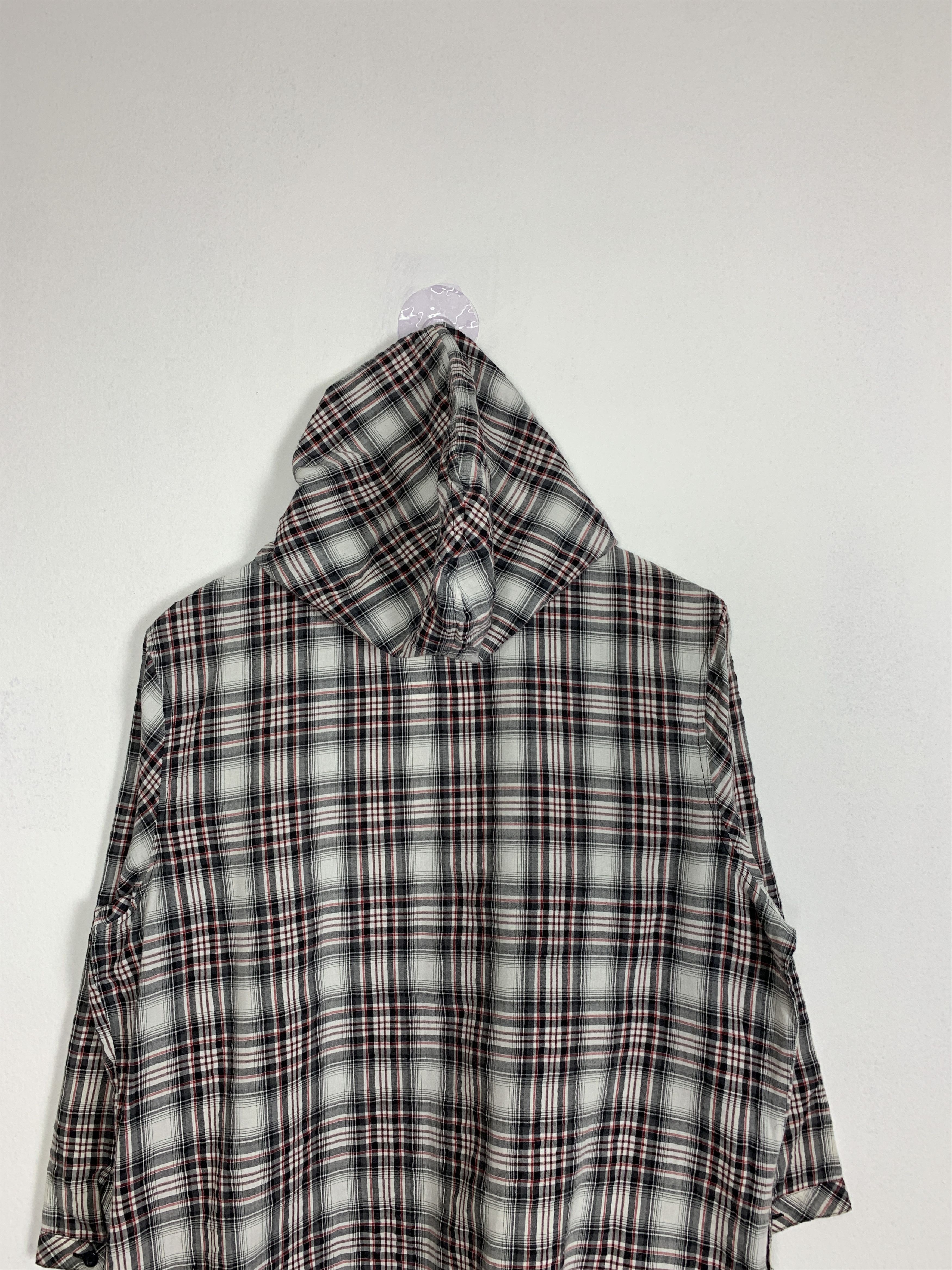 Flannel × Japanese Brand × Lumberjack Vintage BICOL BLIND Cotton Checkered Zip UP Hoodie Jacket Size US M / EU 48-50 / 2 - 8 Thumbnail