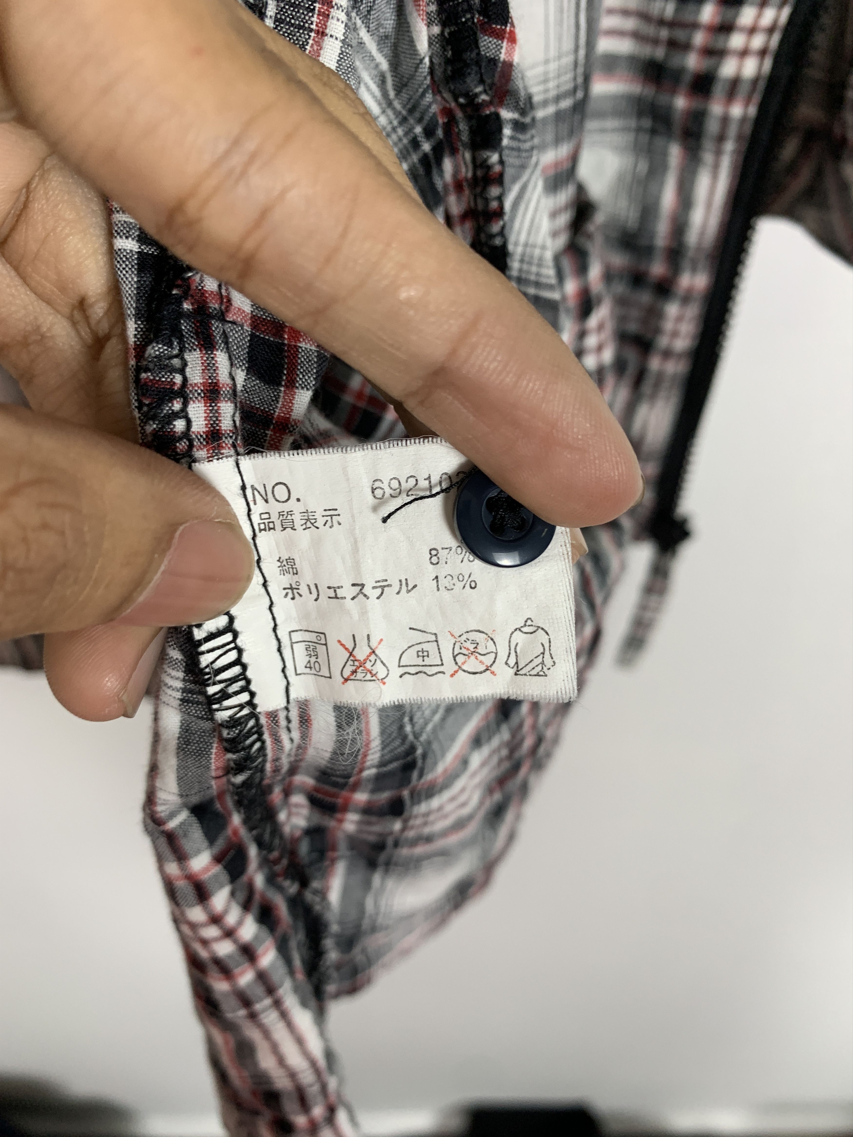 Flannel × Japanese Brand × Lumberjack Vintage BICOL BLIND Cotton Checkered Zip UP Hoodie Jacket Size US M / EU 48-50 / 2 - 12 Thumbnail
