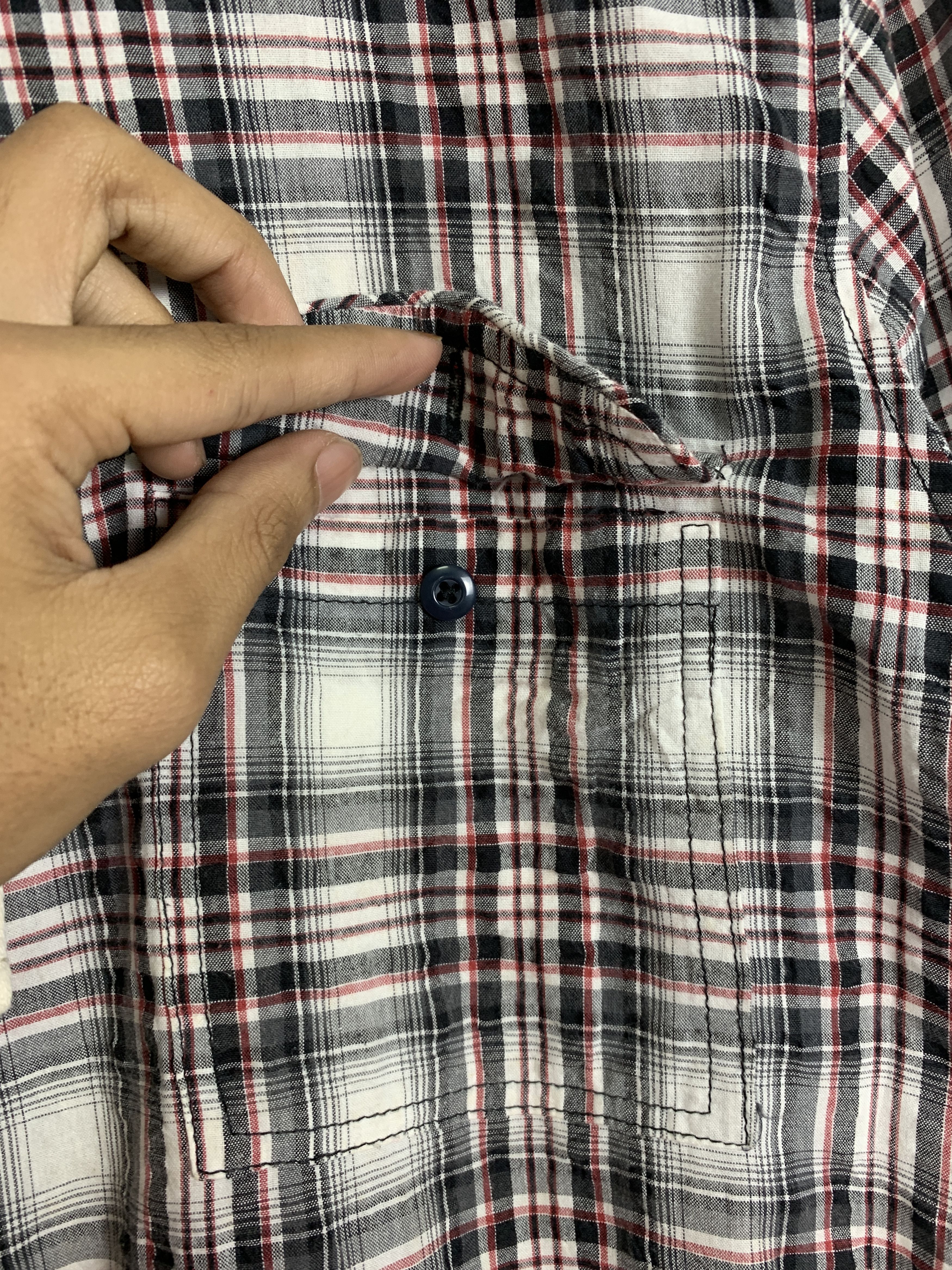 Flannel × Japanese Brand × Lumberjack Vintage BICOL BLIND Cotton Checkered Zip UP Hoodie Jacket Size US M / EU 48-50 / 2 - 13 Thumbnail