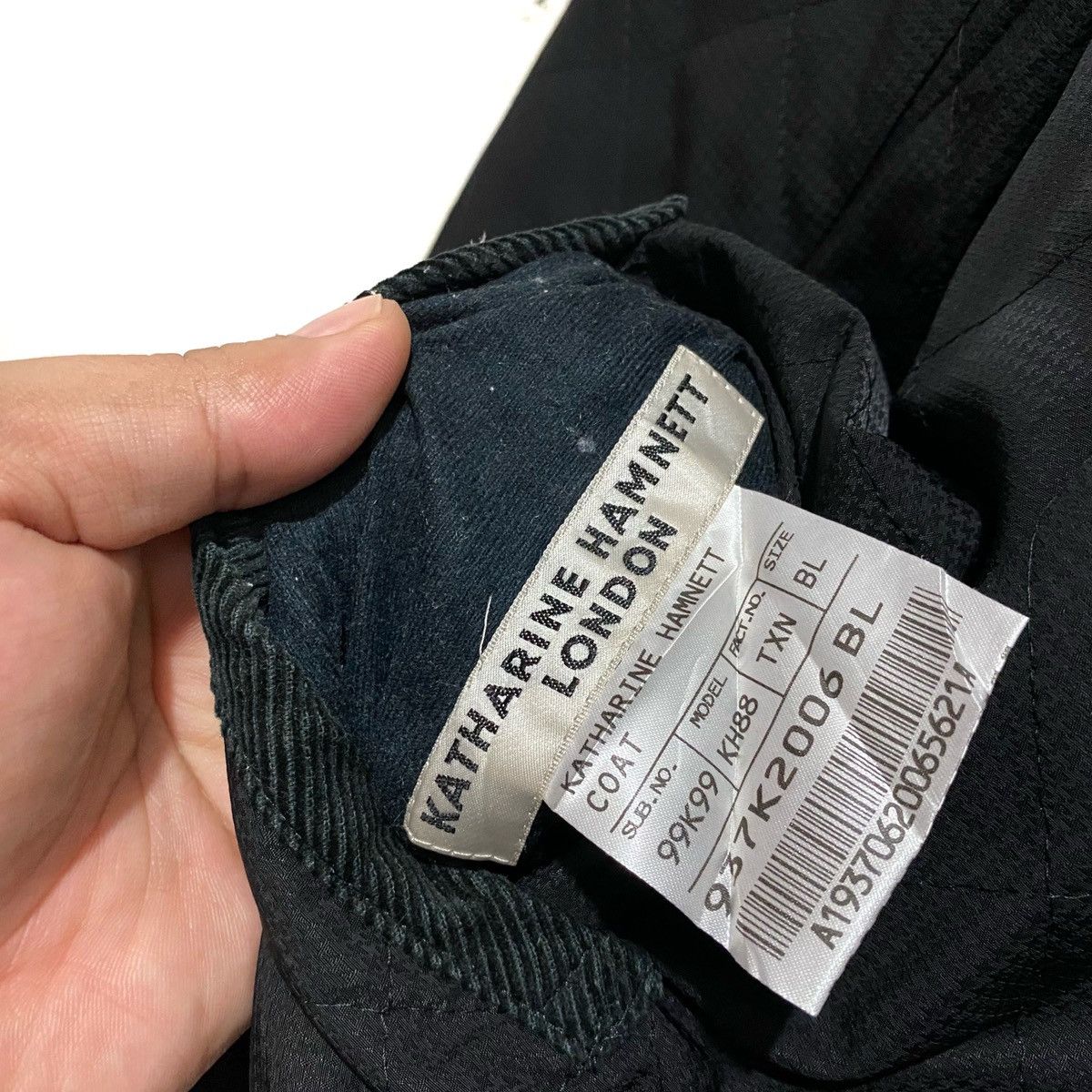 Katharine Hamnett London Vintage KATHARINE HAMNETT Hickory Quilted Reversible Jacket Size US L / EU 52-54 / 3 - 12 Thumbnail