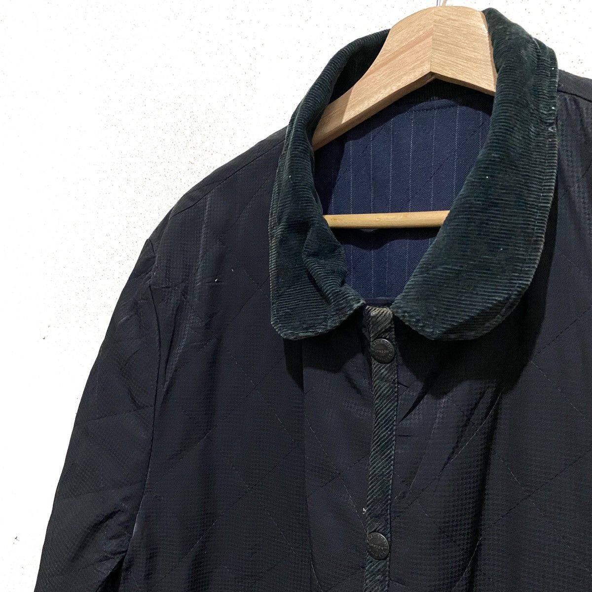 Katharine Hamnett London Vintage KATHARINE HAMNETT Hickory Quilted Reversible Jacket Size US L / EU 52-54 / 3 - 10 Thumbnail