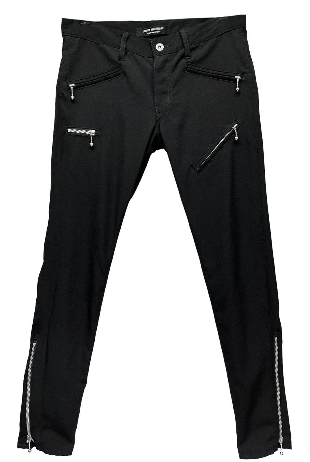 JUNYA WATANABE CDG Punk Multi Zipper Wool Skinny Pants